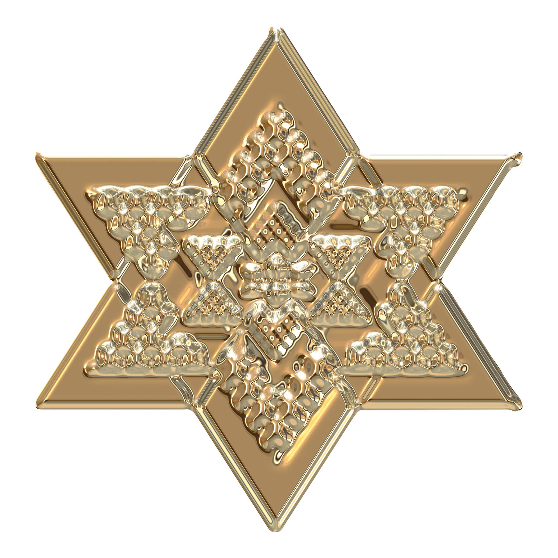 Muursticker Metallic Ster Goud