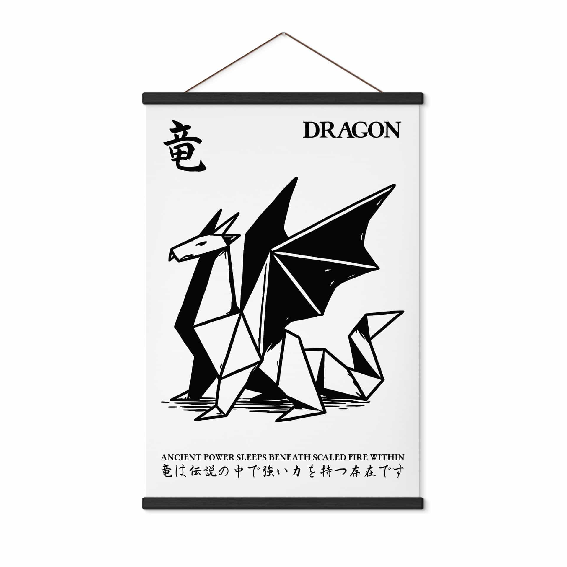 Stampa su tessuto Origami Geometrico Drago - Krygowski