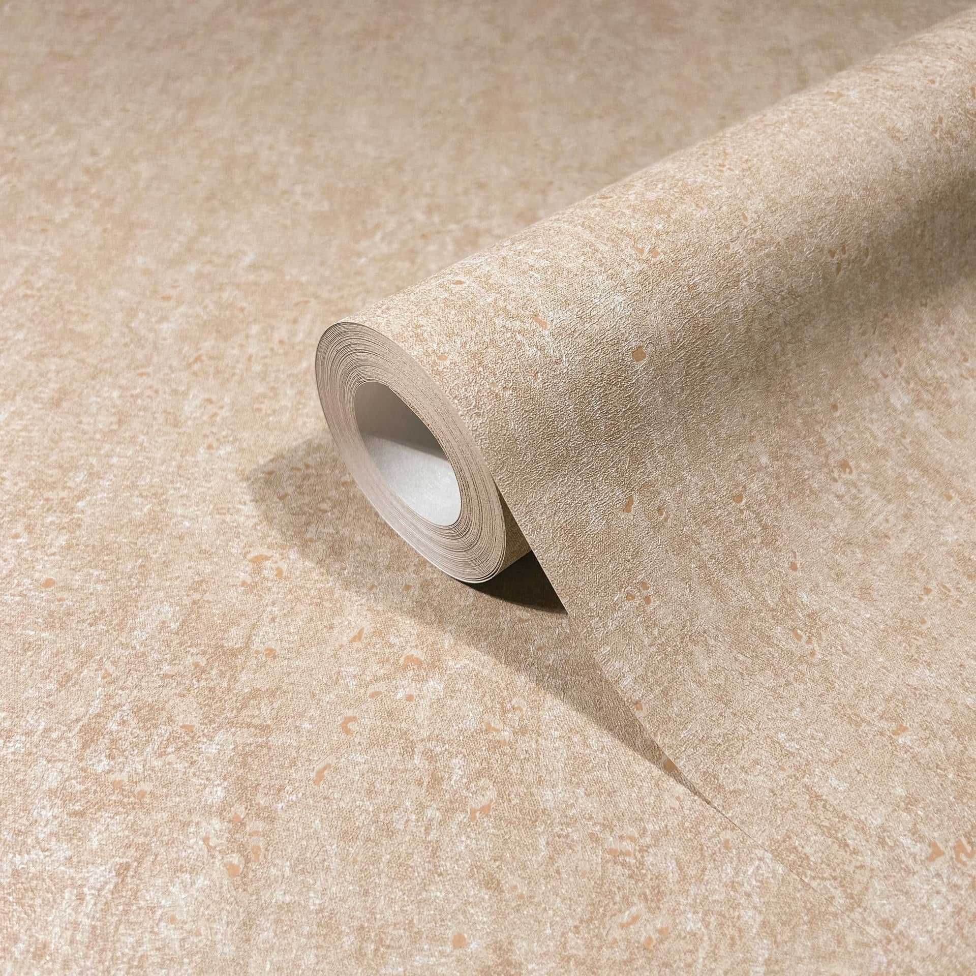 Vliesbehang met matte, lichte structuur beige betonlook