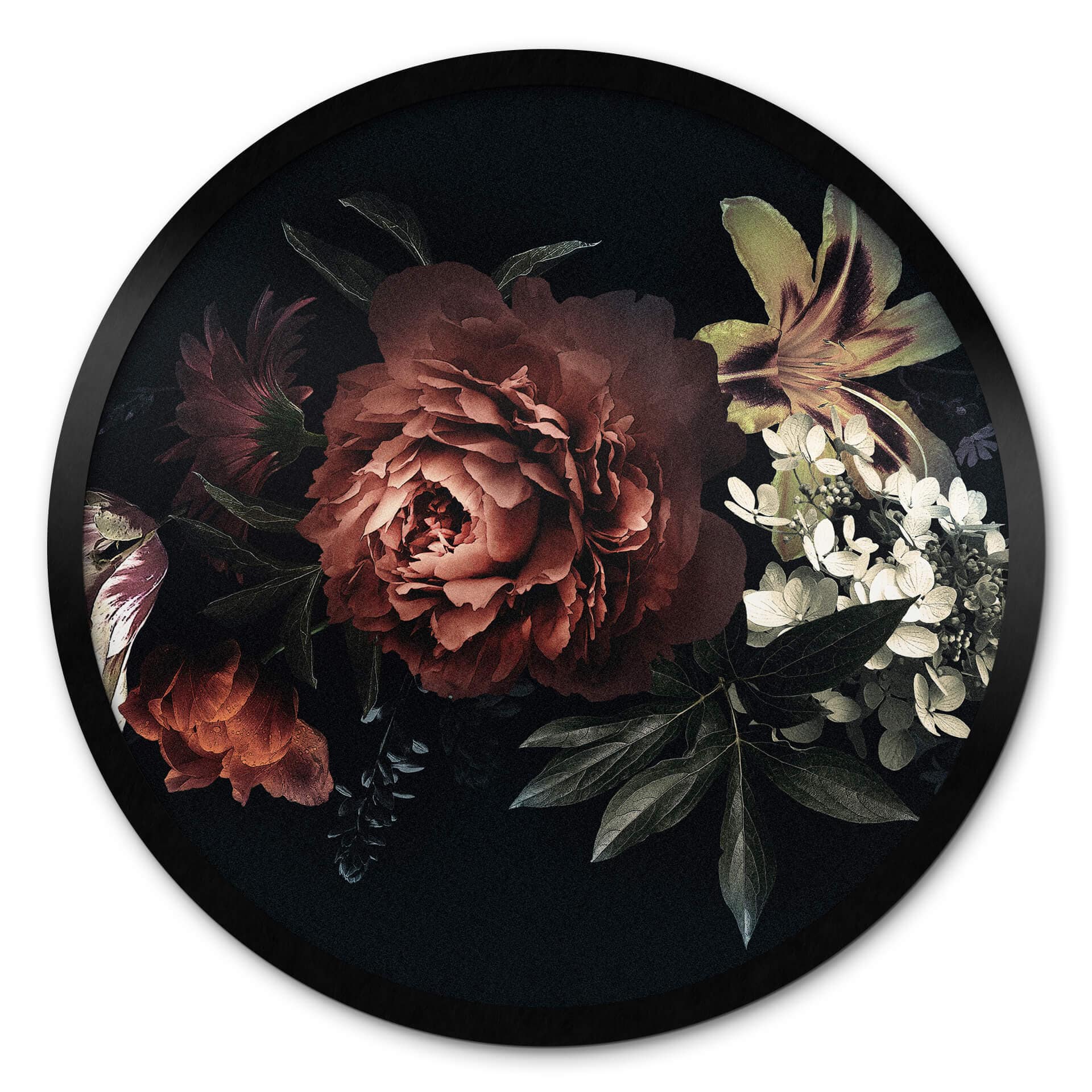 Poster Bouquet de fleurs rouge
