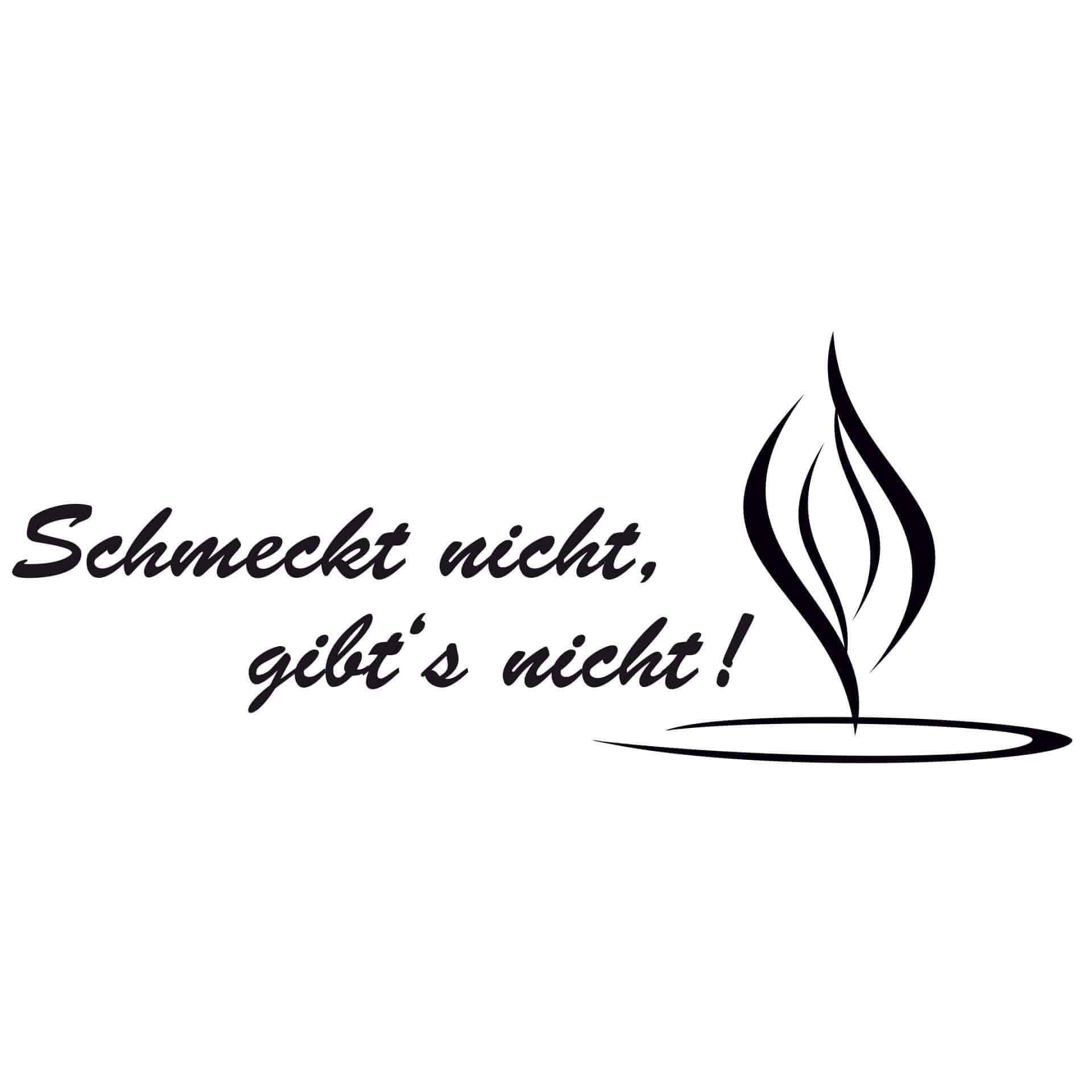 Wandtattoo Schmeckt nicht gibt's nicht! 6