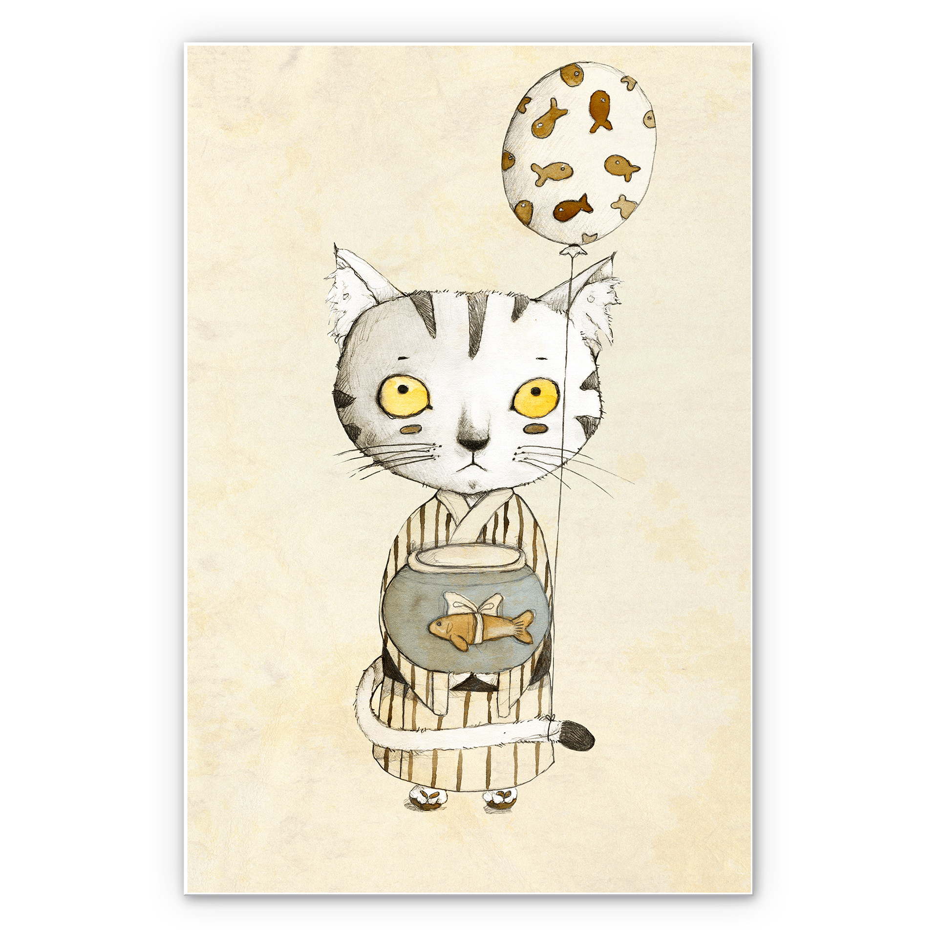 Tableau Forex - Loske - Chat anniversaire