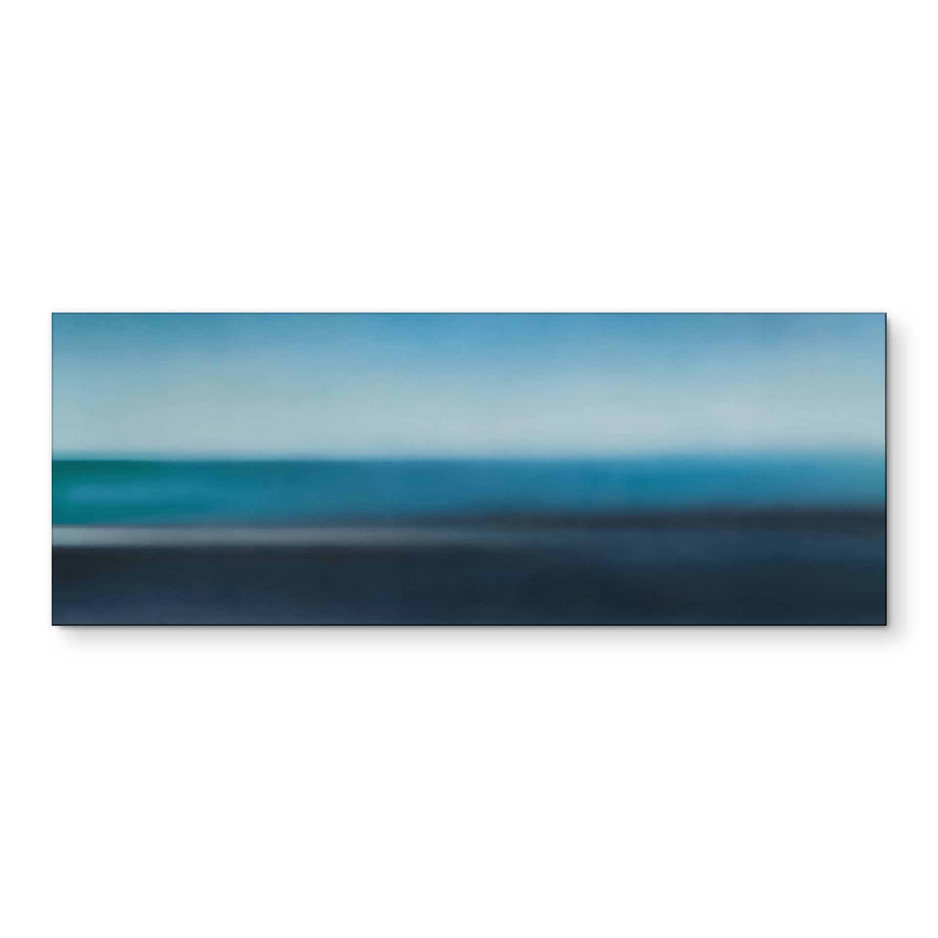 Wandbild Rotko Veil - Blauer Horizont - Sir Edward x Grigory Gladarev - Alu-Dibond Panorama