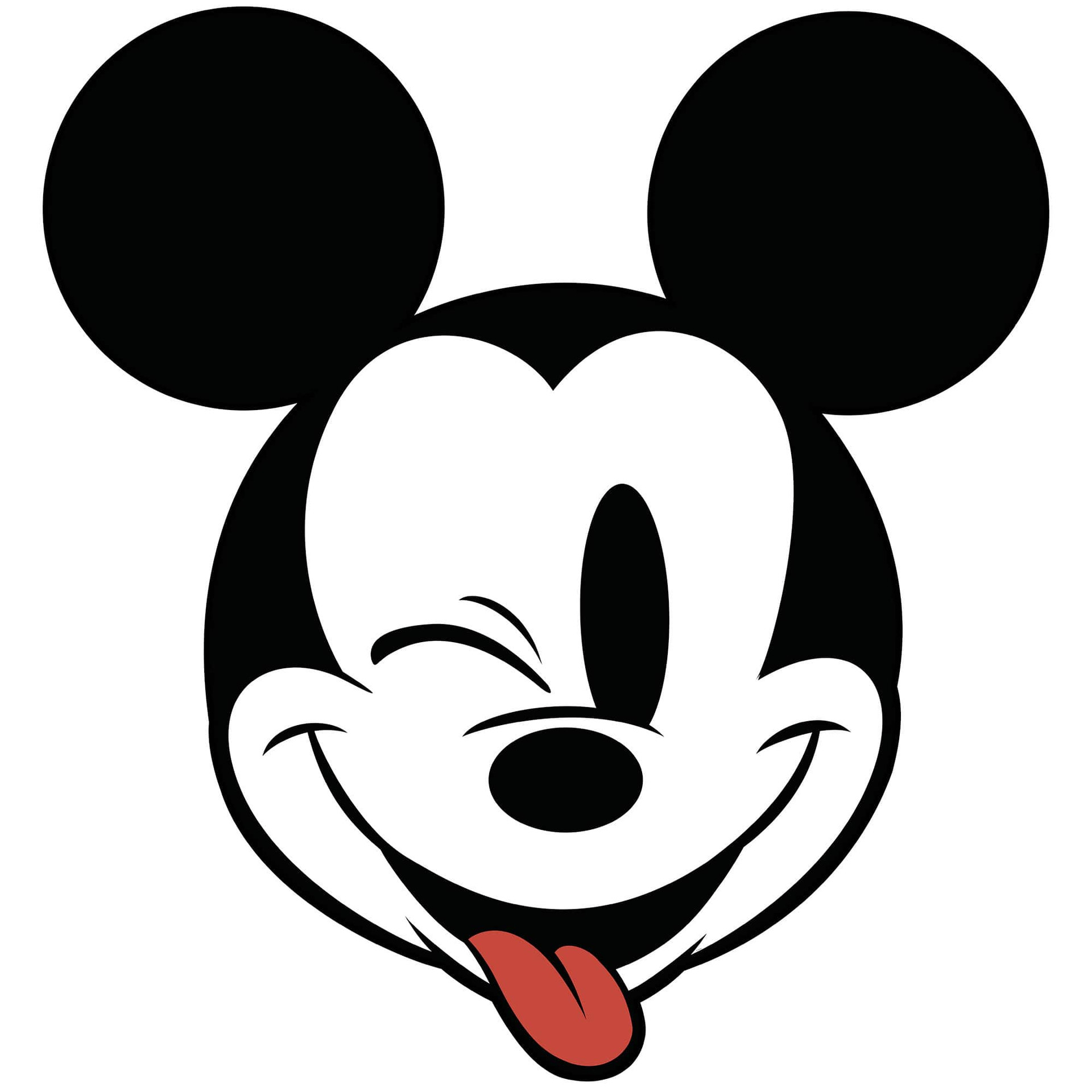 zelfklevend behang - Mickey Head Optimism - 125 x 125 cm