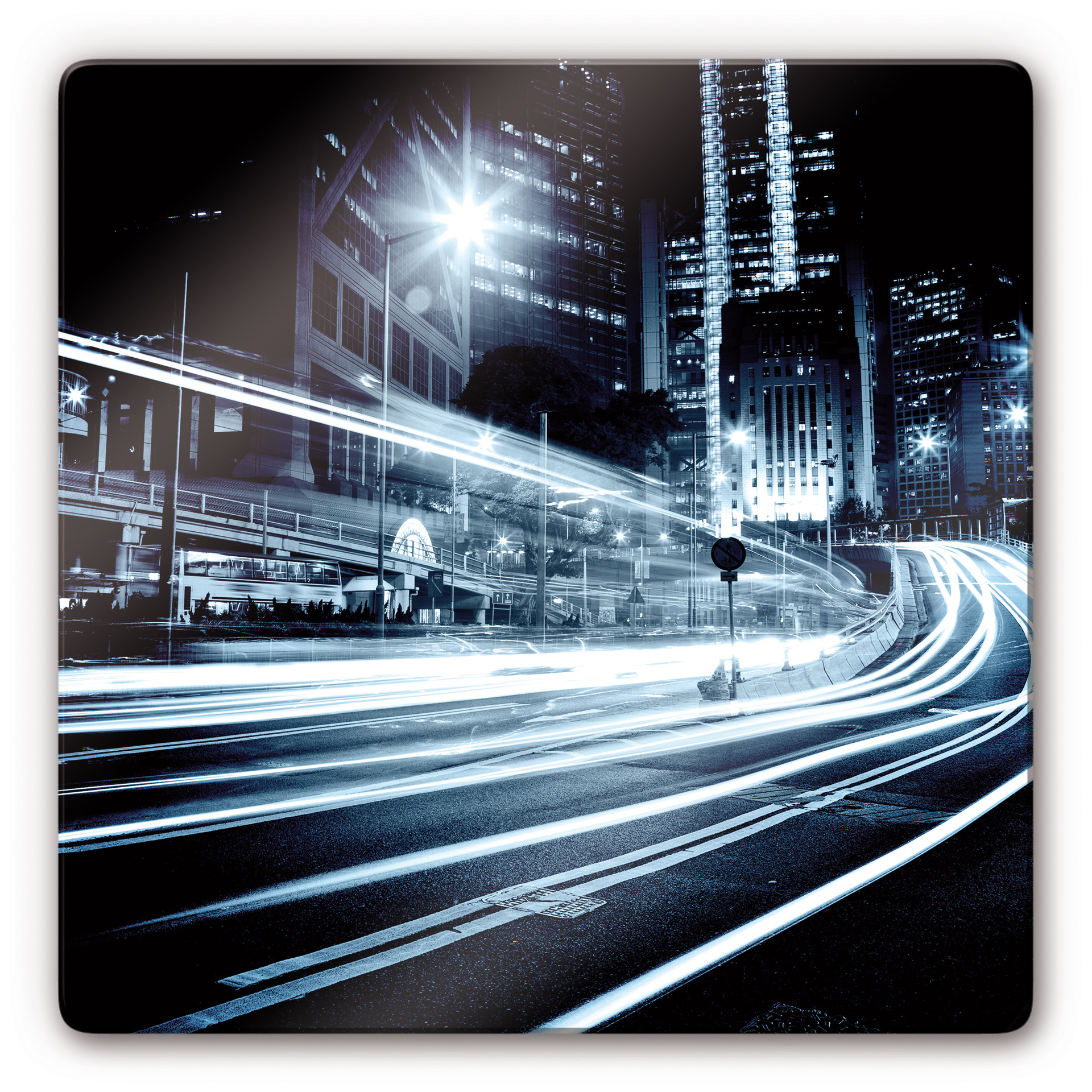 Glasbillede - City lights