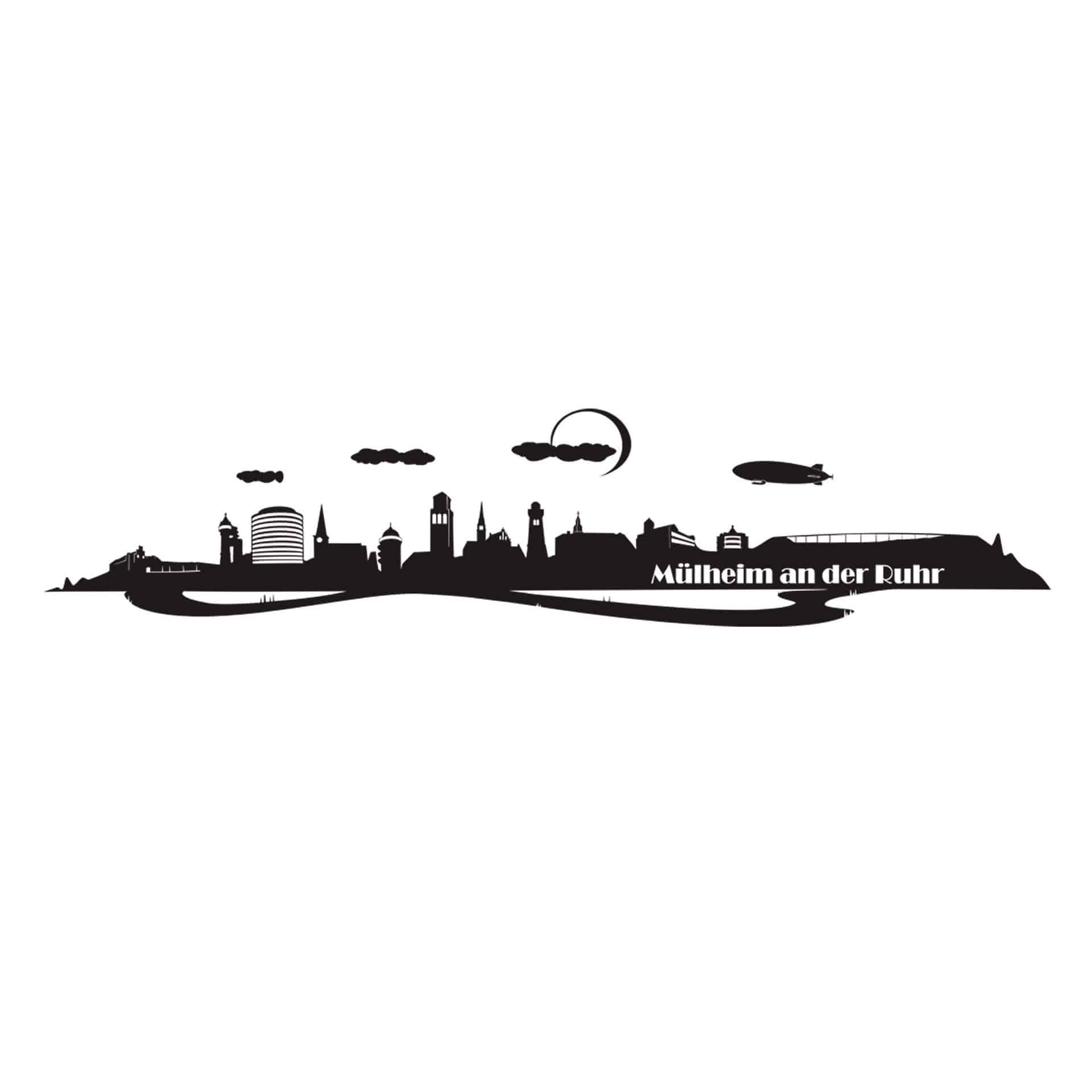 Wandtattoo Mülheim Skyline