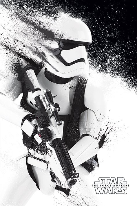 Poster, Filmposter Star Wars: Episode VII – Das Erwachen der Macht - Stormtrooper Paint 61x91,5 cm