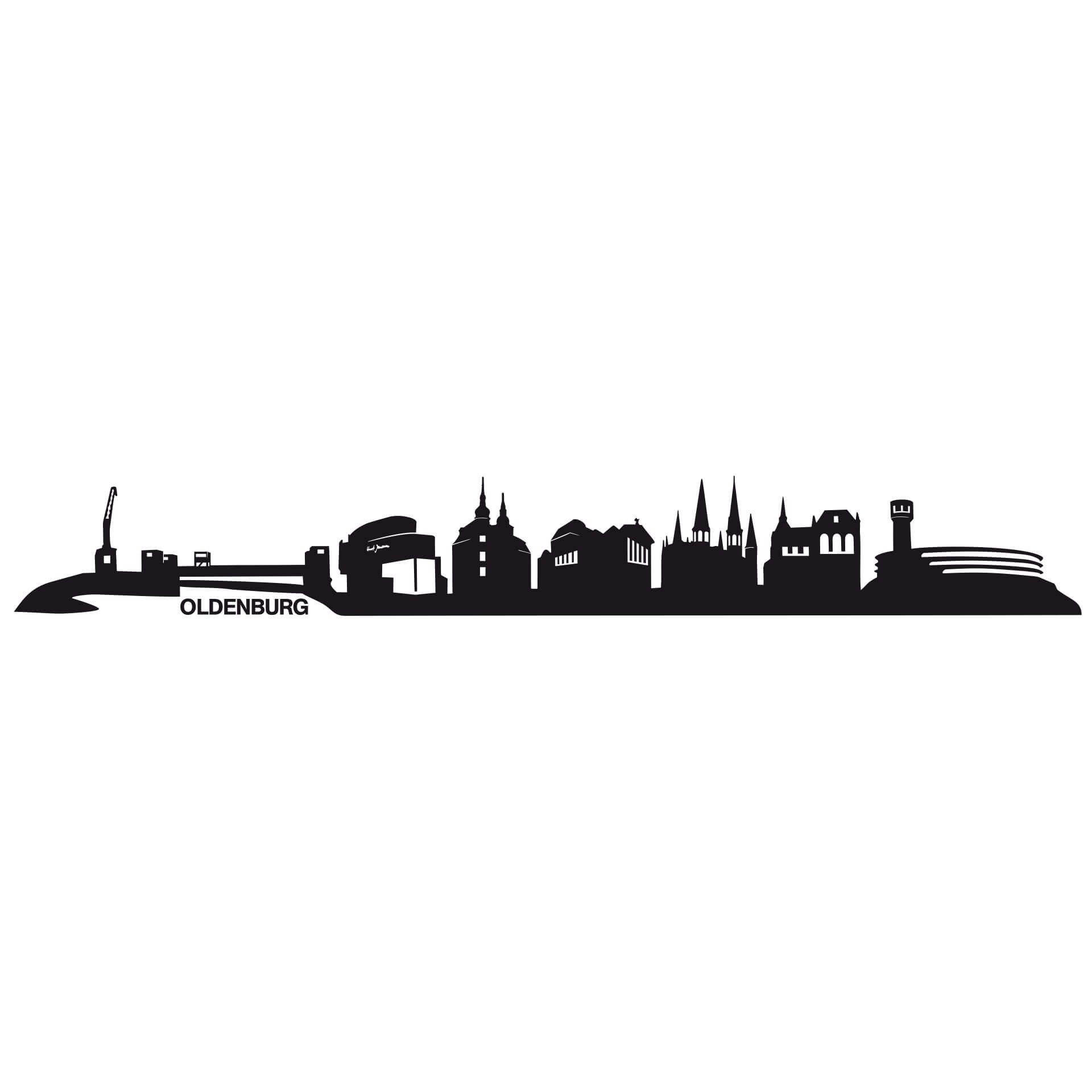 Wandtattoo Oldenburg Skyline