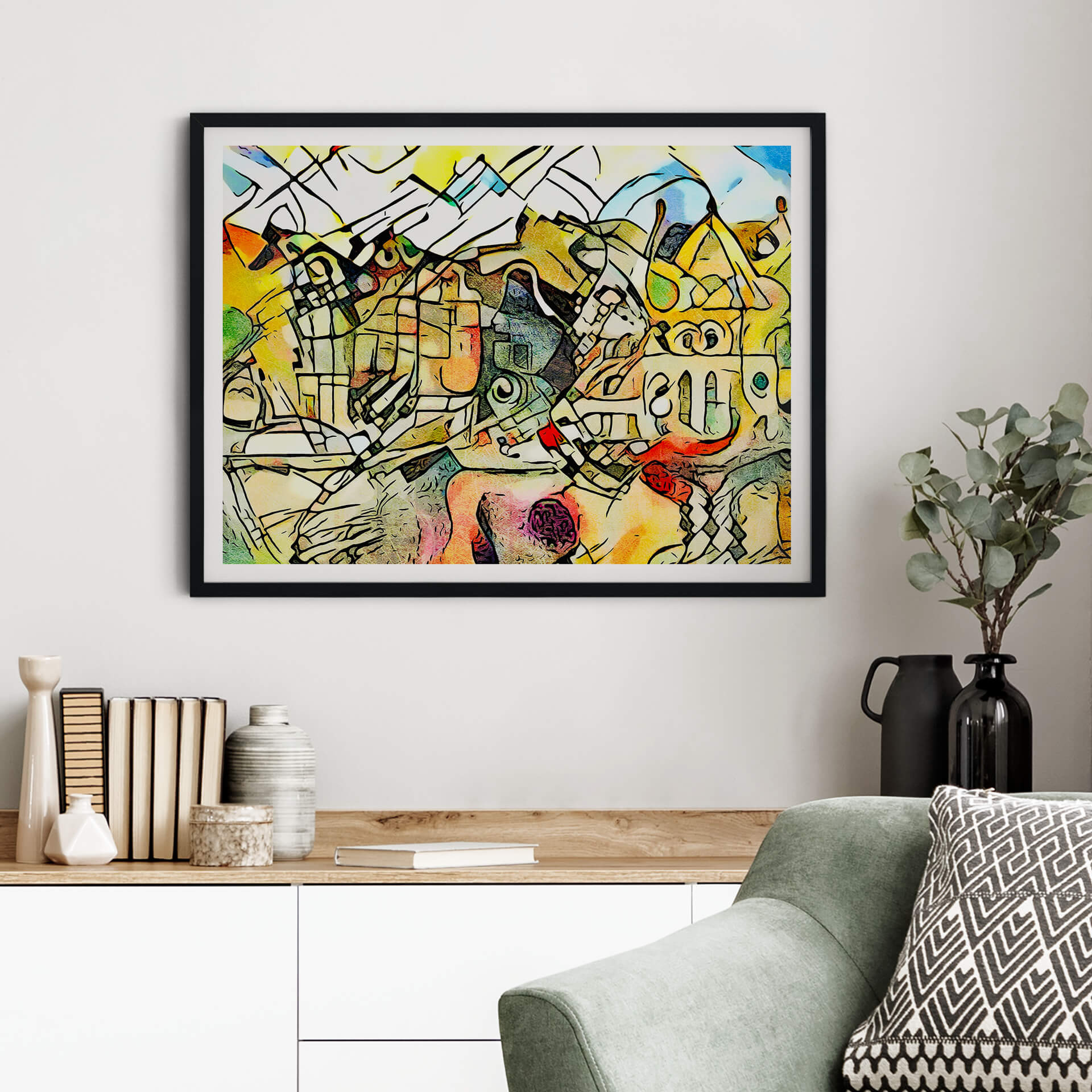 Plakat Zamart - Kandinsky spotyka Amsterdam