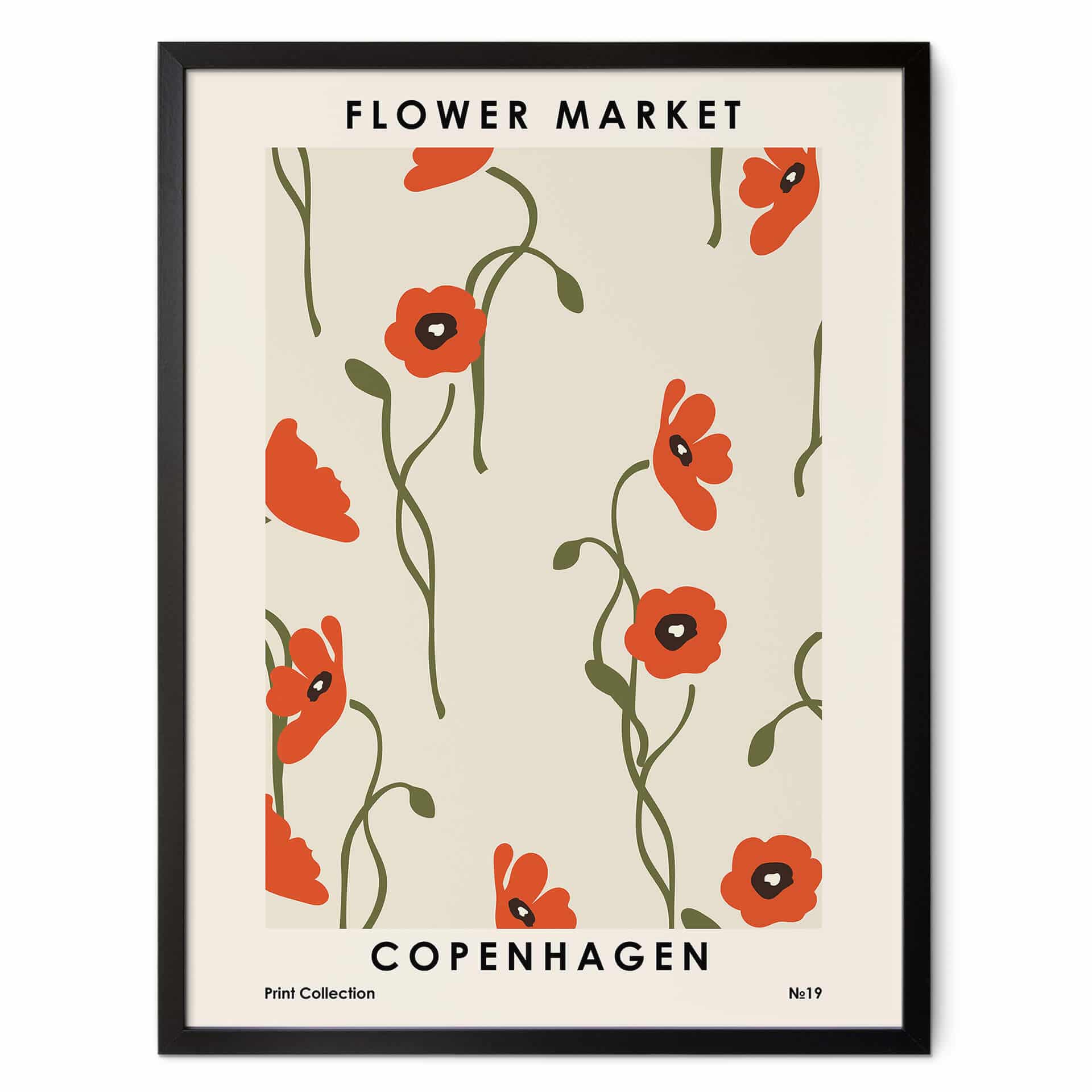 Plakat NKTN - targ kwiatowy - Kopenhaga