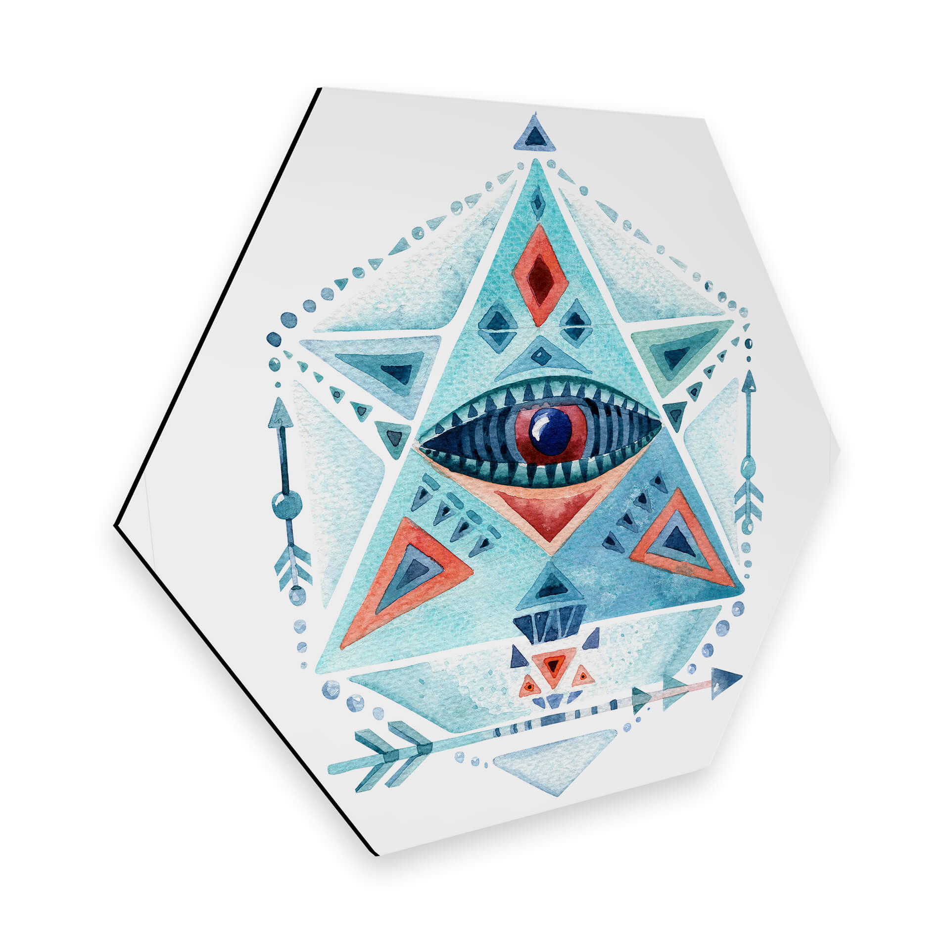 Hexagon - Alu-Dibond - Kvilis - Blue Prism