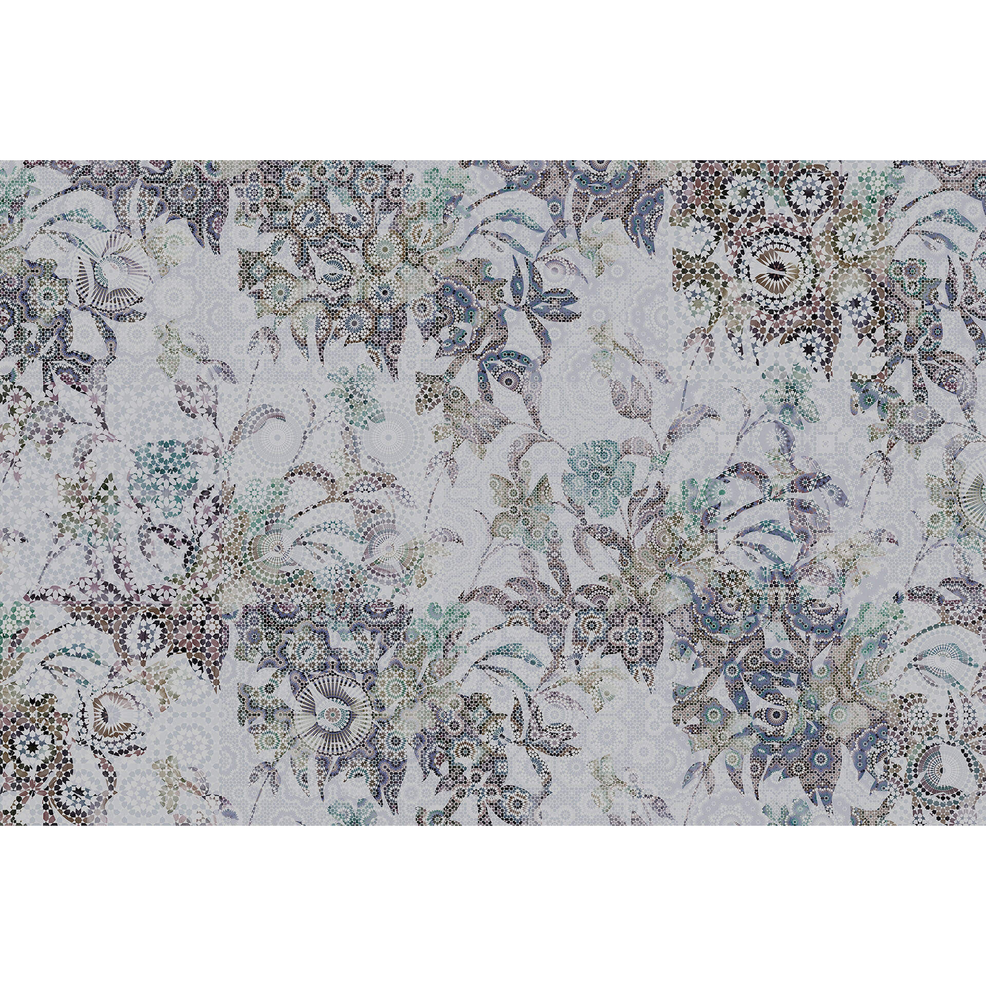 Livingwalls Fotobehang Walls by Patel mosaic leaves 1