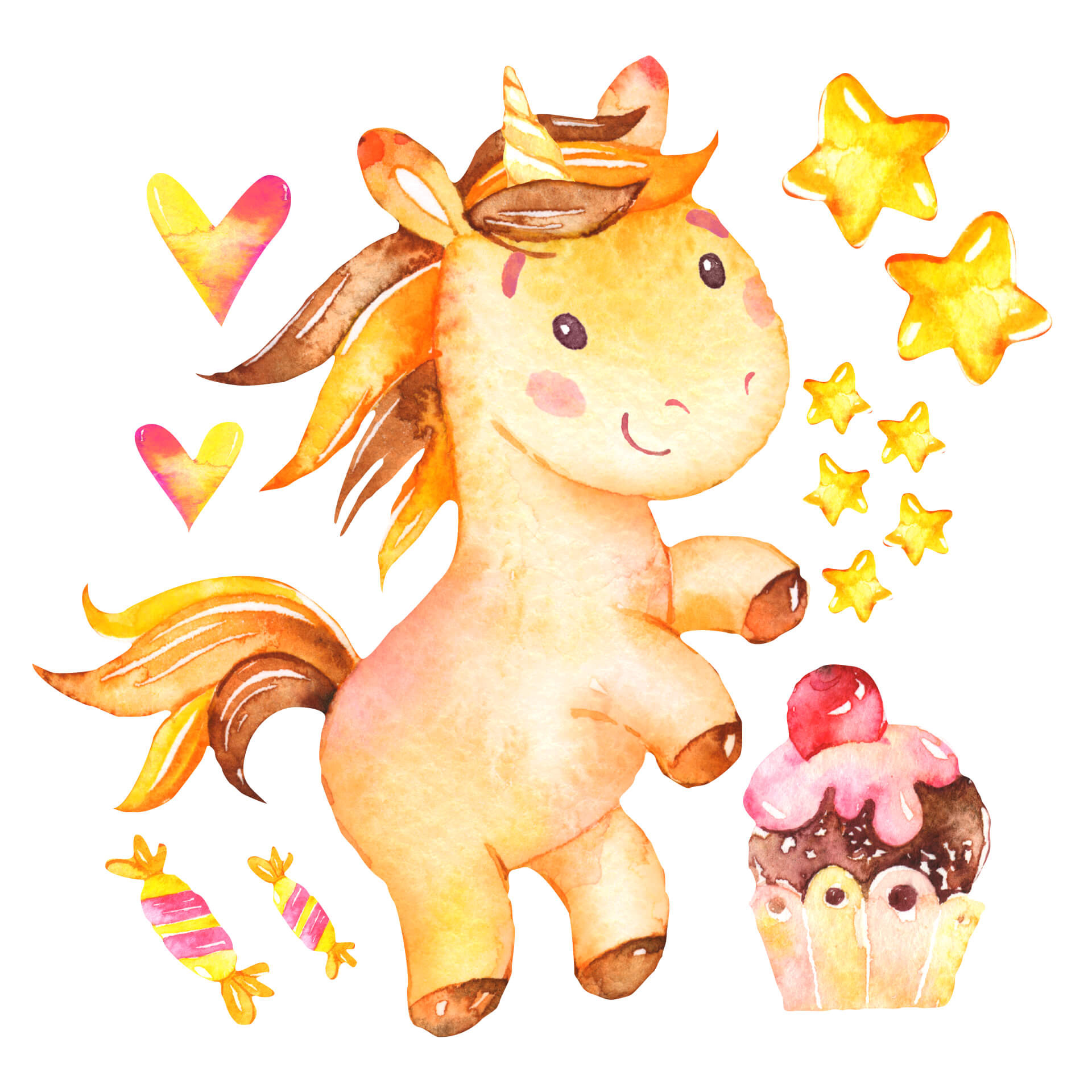Wandtattoo Sweety the Unicorn
