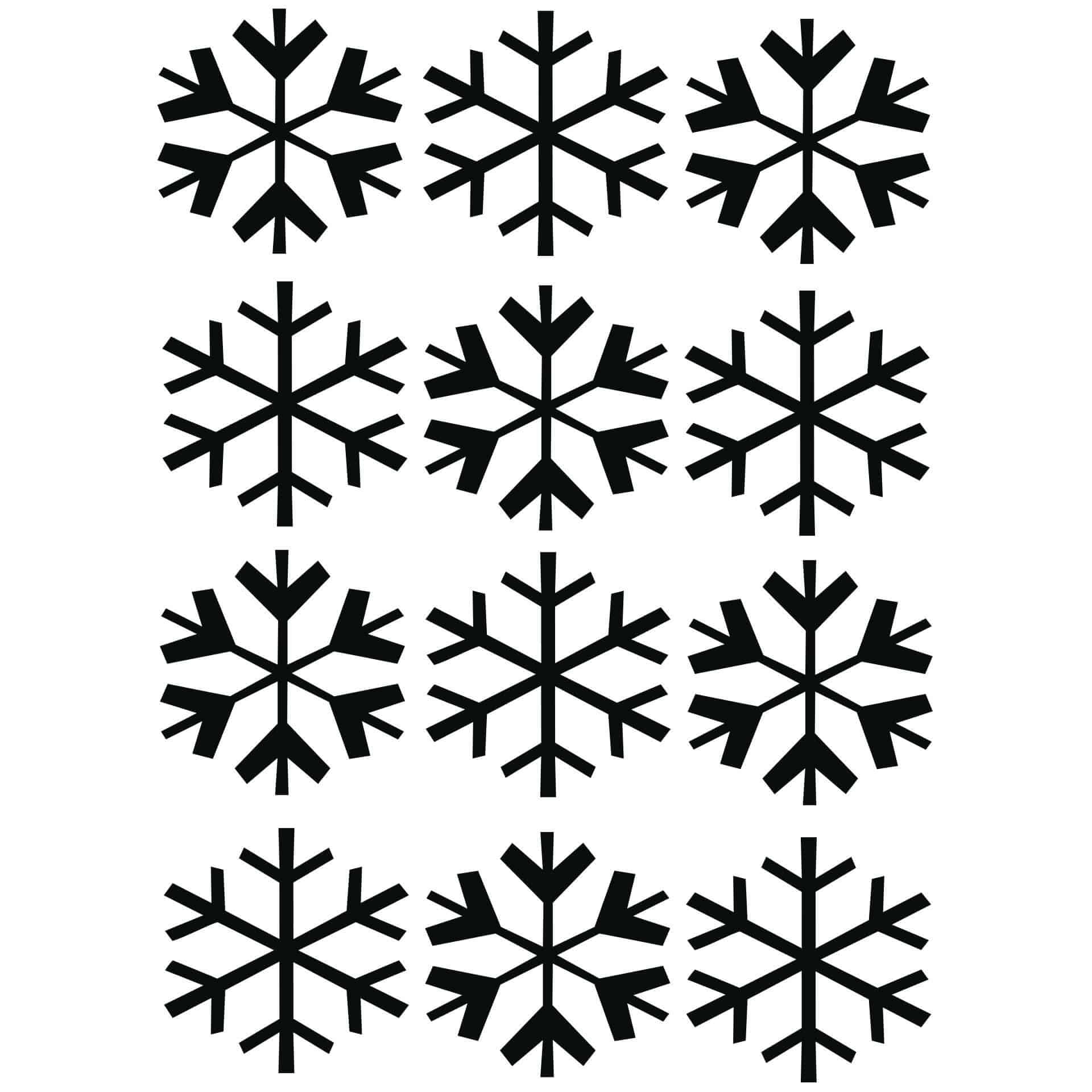 Raamstickers Sneeuwvlokken