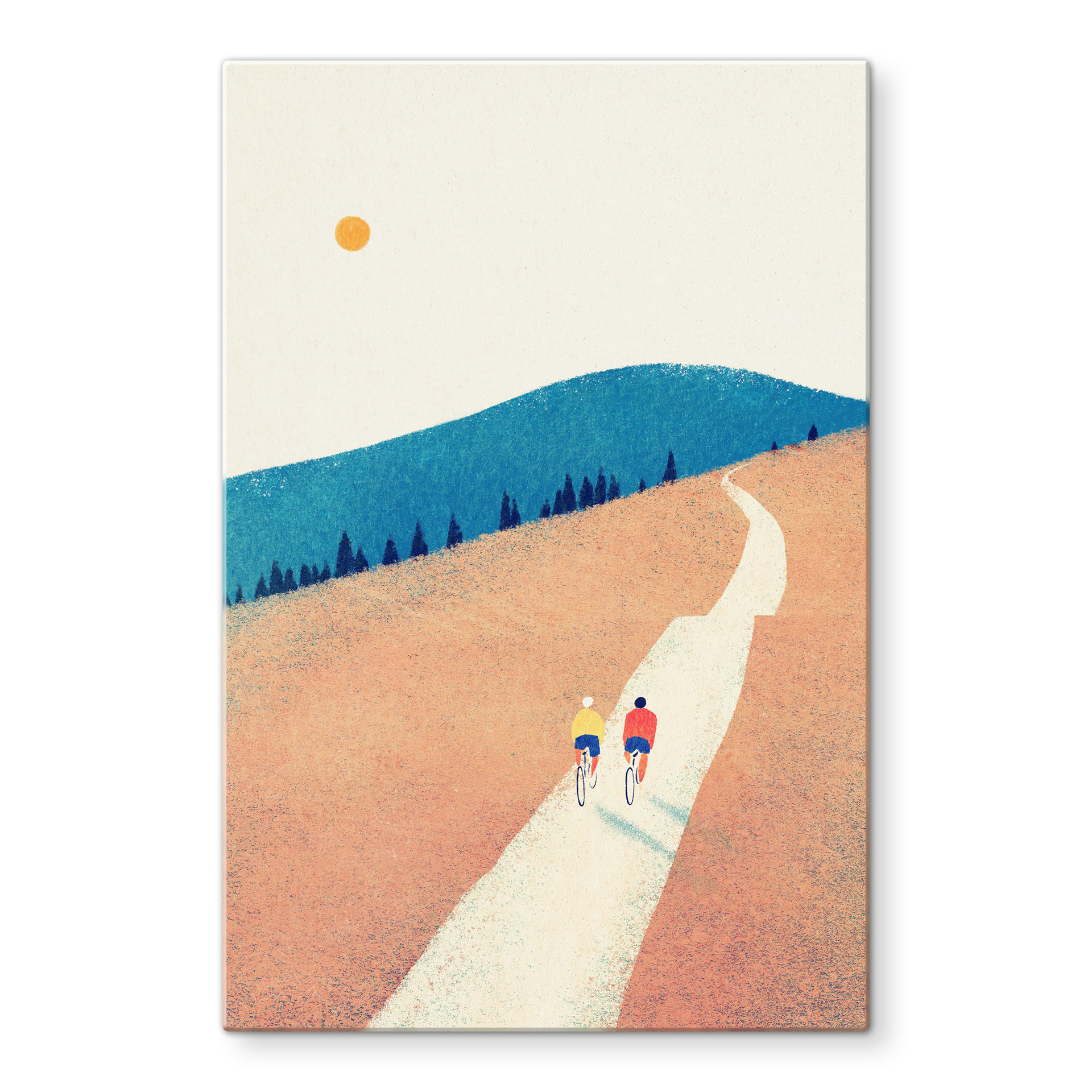 Glas billede Cykeltur i bjergene - Rivers