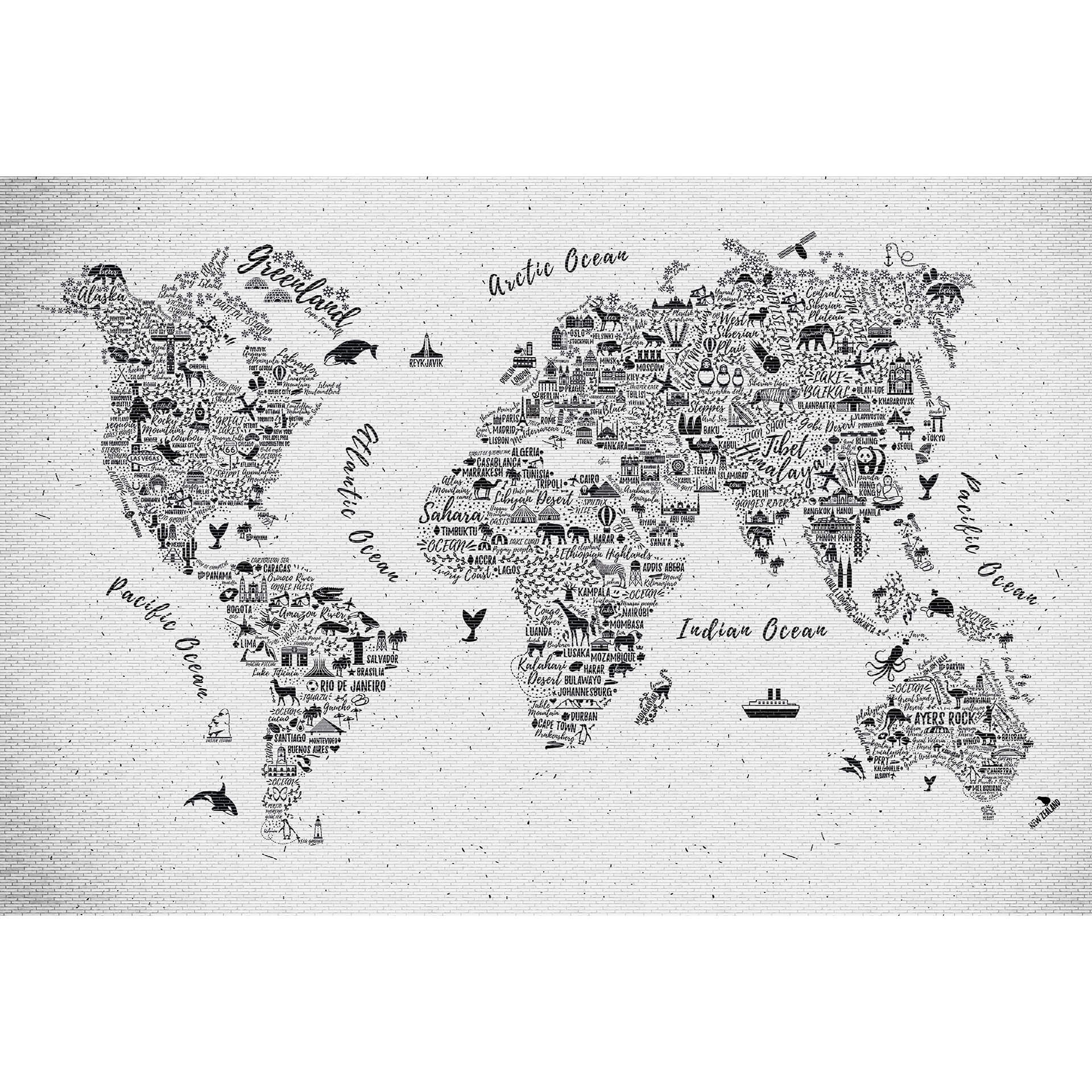 Fotobehang – Around the World