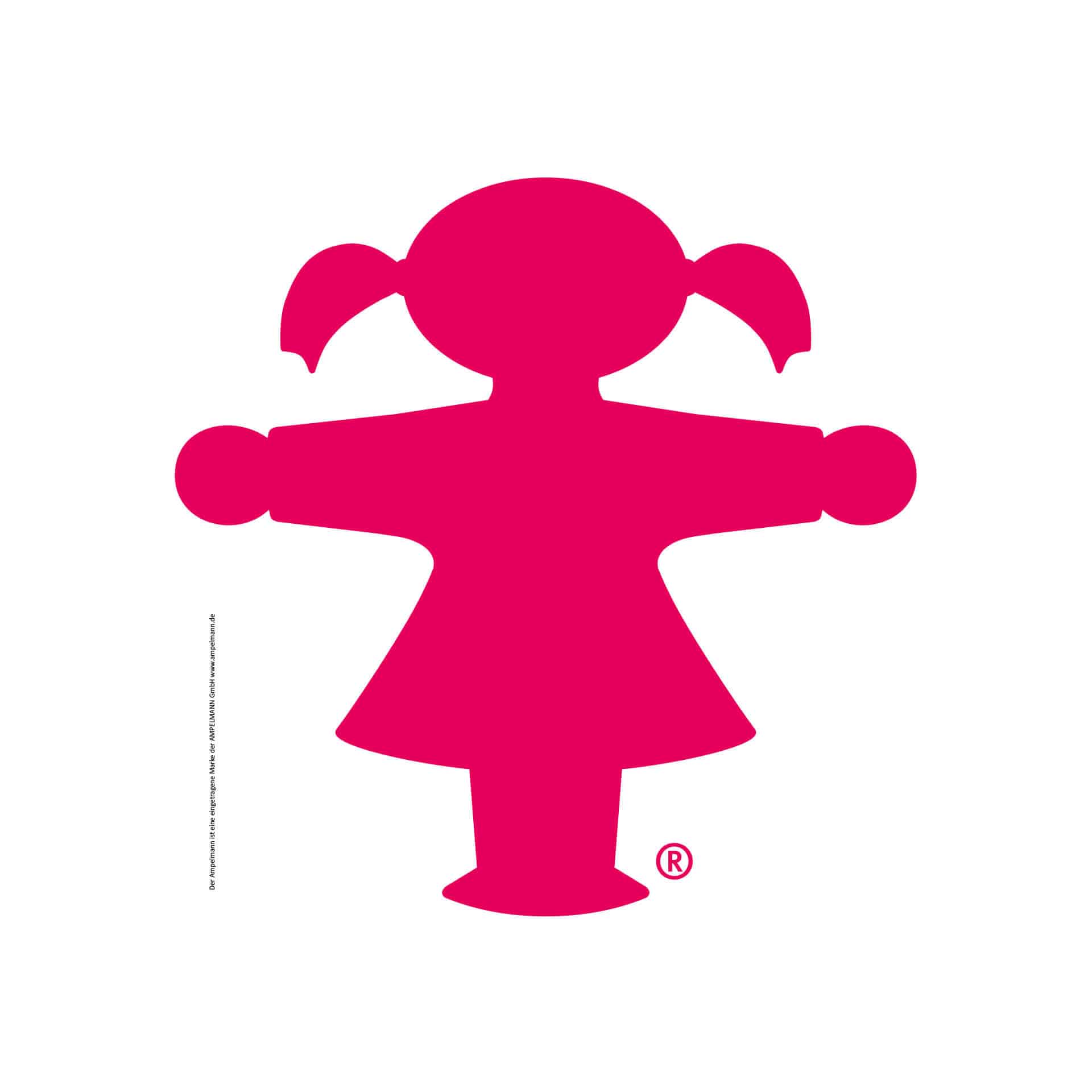 Muursticker Ampelmann - Vrouw