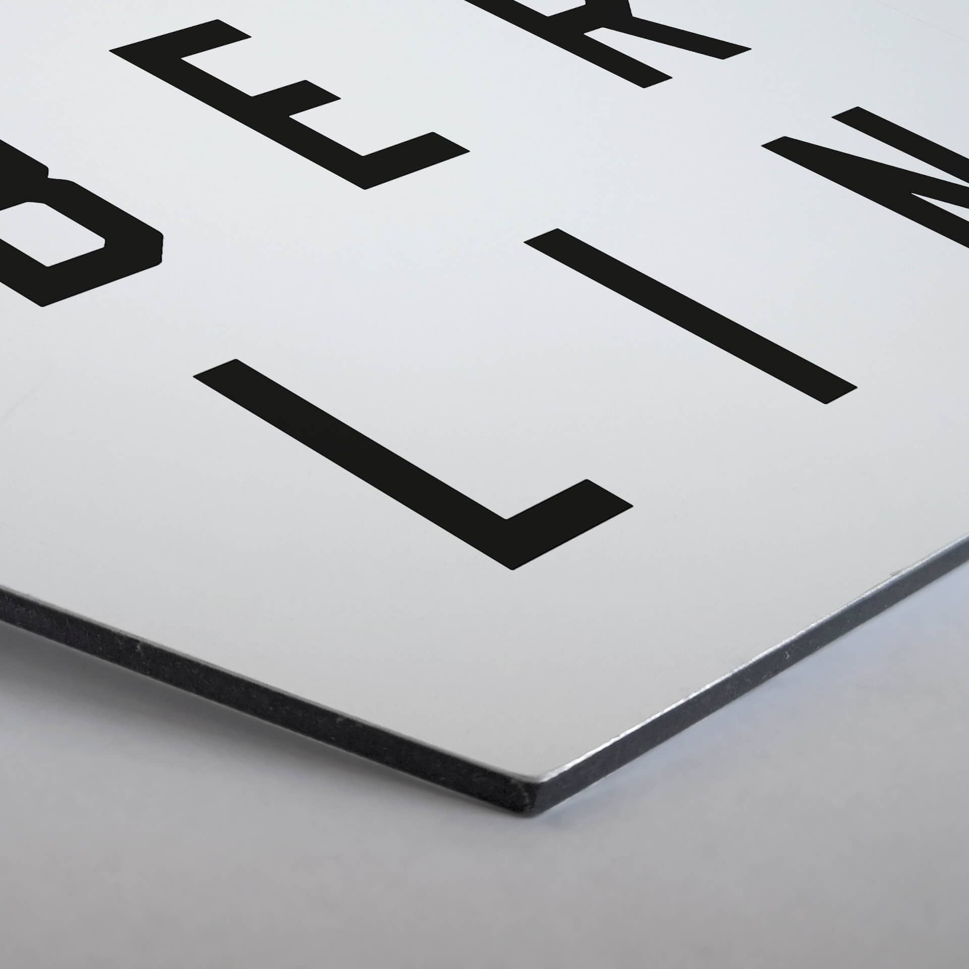 Hexagon - Alu-Dibond - Typografi Berlin