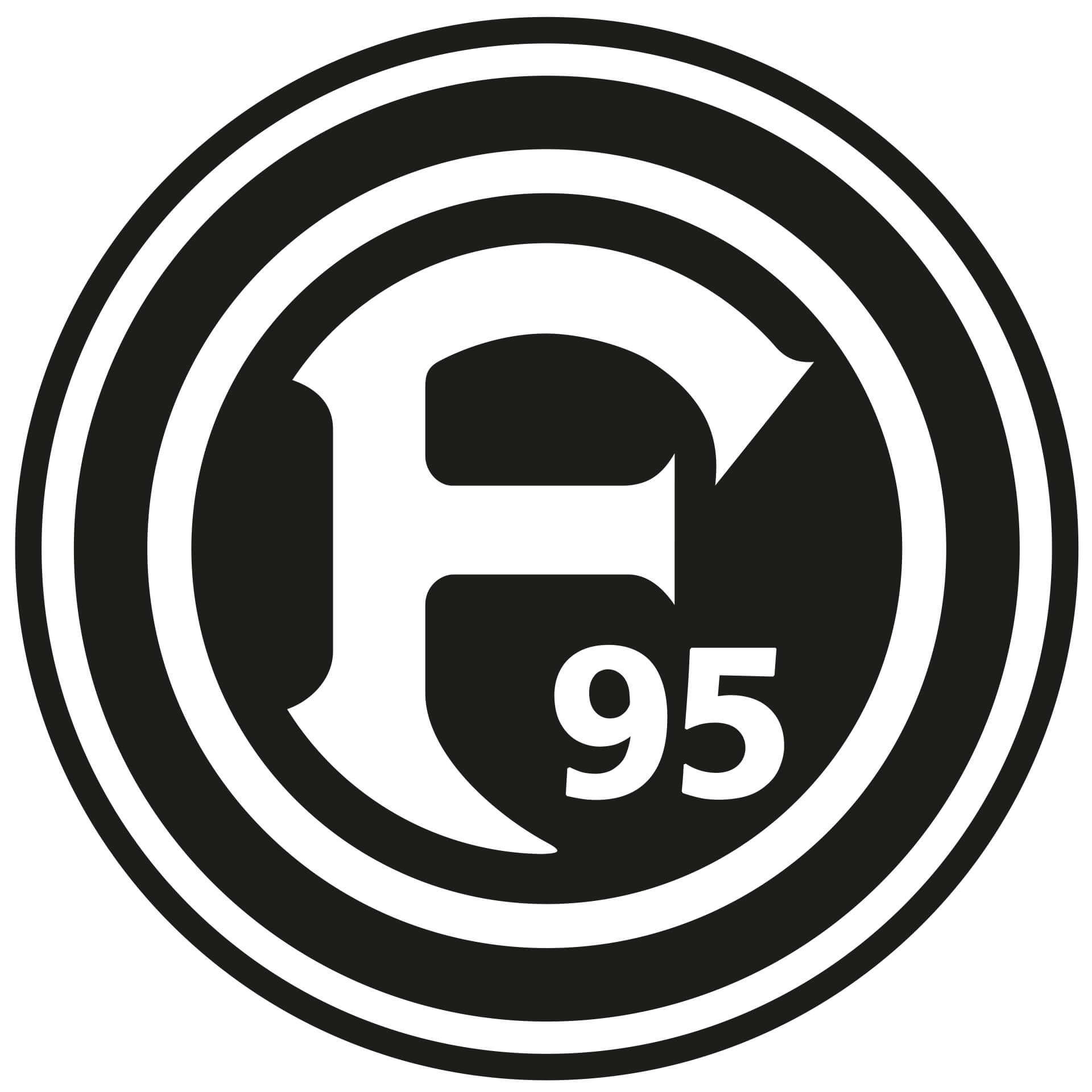 Wandtattoo Fortuna Düsseldorf Logo einfarbig