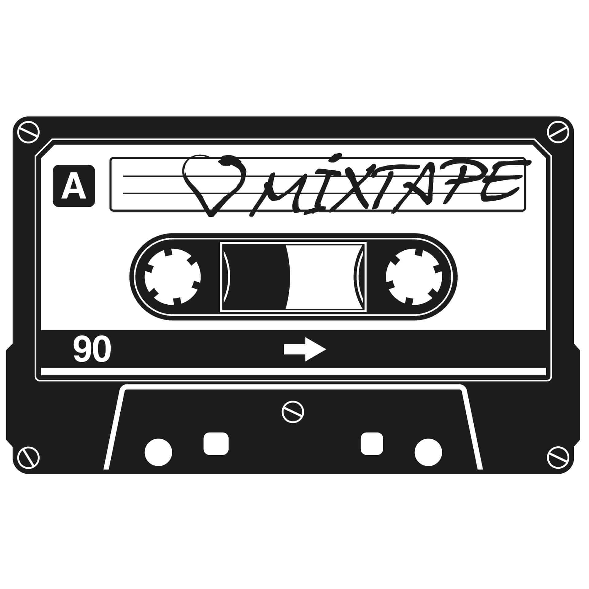 Adesivo murale - Musicassetta