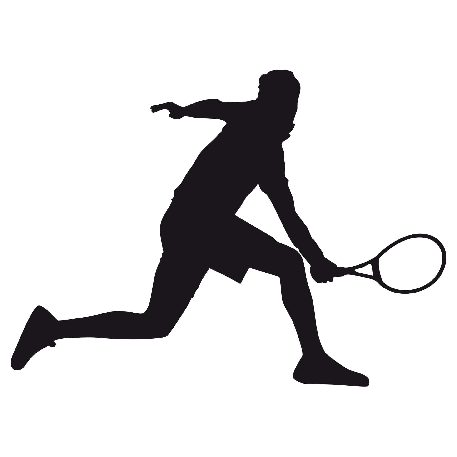 Wandtattoo Tennisspieler 02
