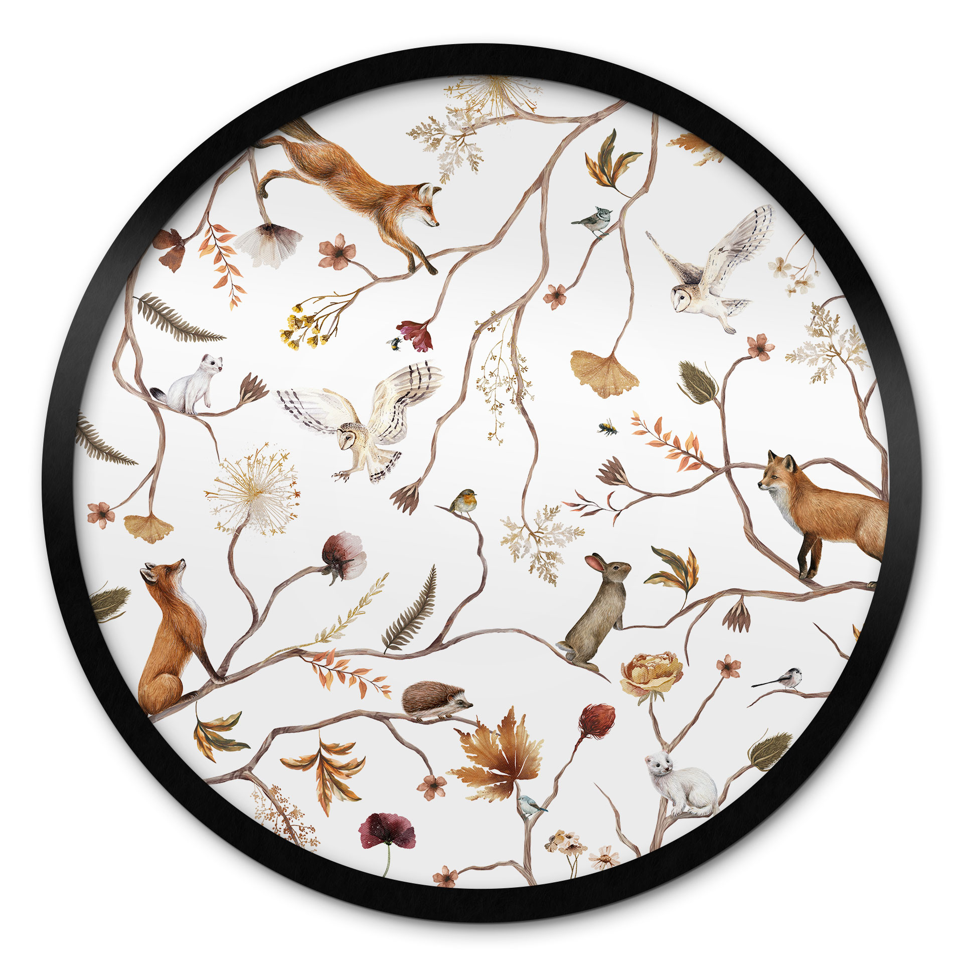 Poster Animaux de la forêt en automne - Kikki Belle
