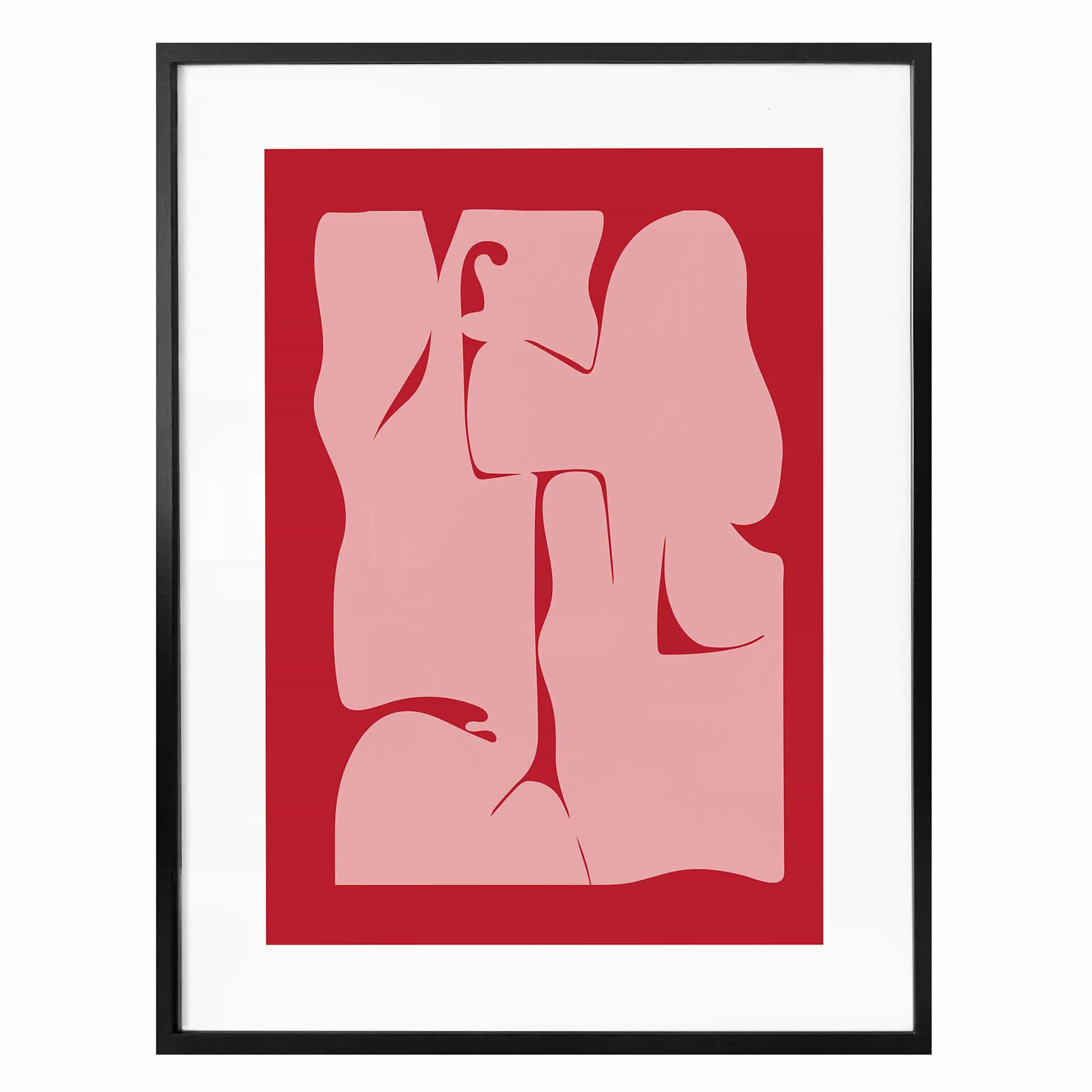 Plakat Nordic Creators - Abstrakcyjna czerwień