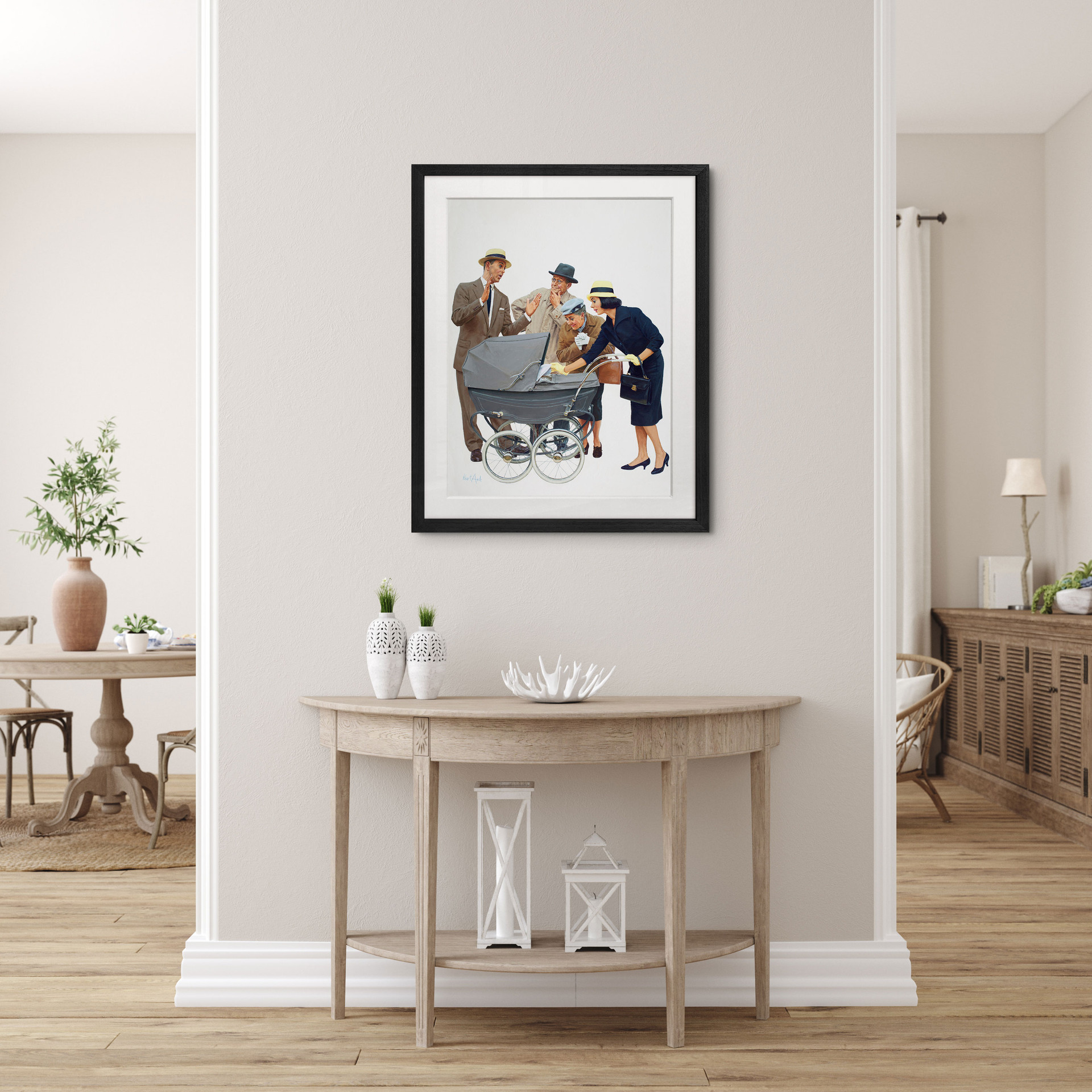 Fine Art Poster mit Passepartout Kurt Ard - Die Kleine so groß (1961)