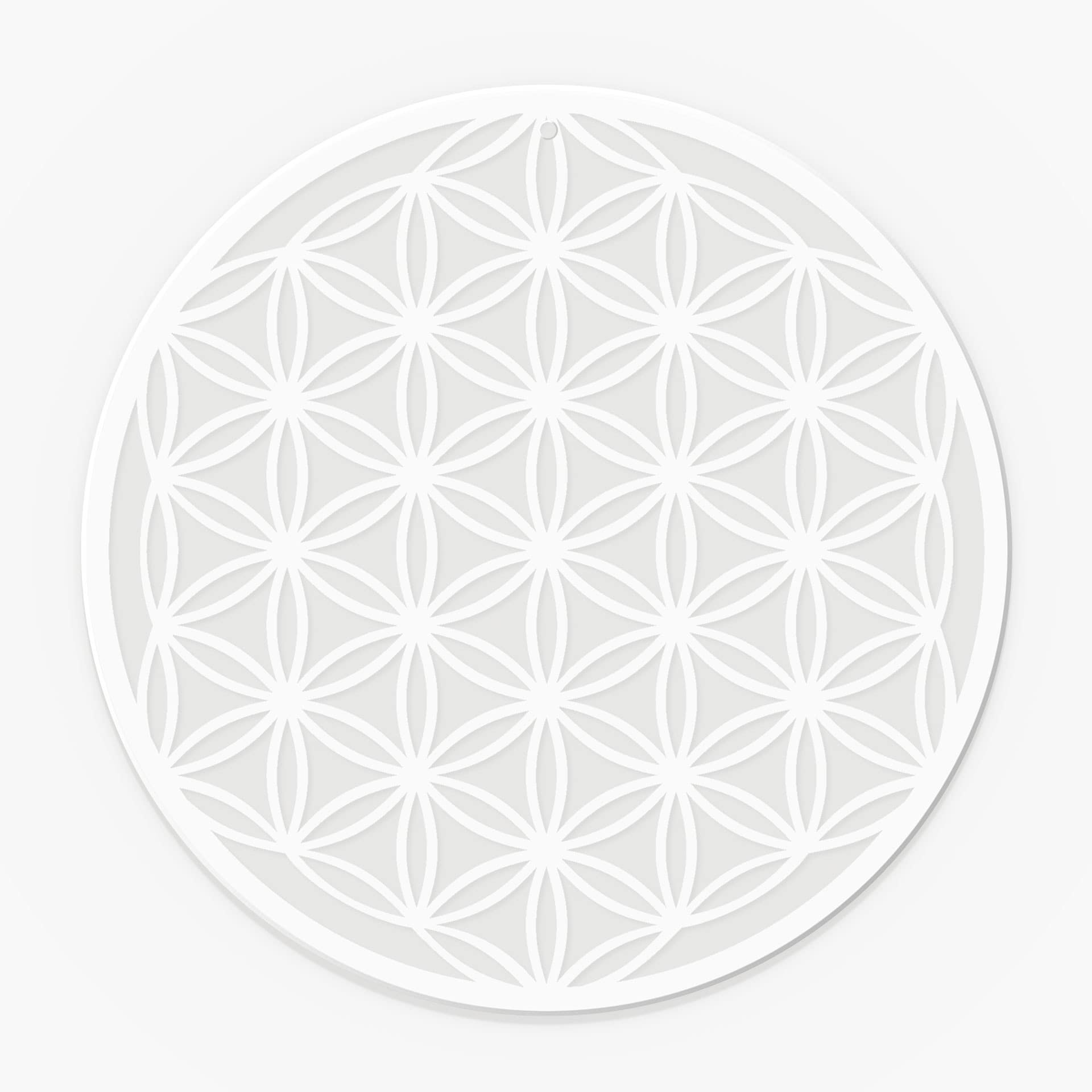 Akrylglasbillede, vinduesbillede til at hænge op Flower of life - rund
