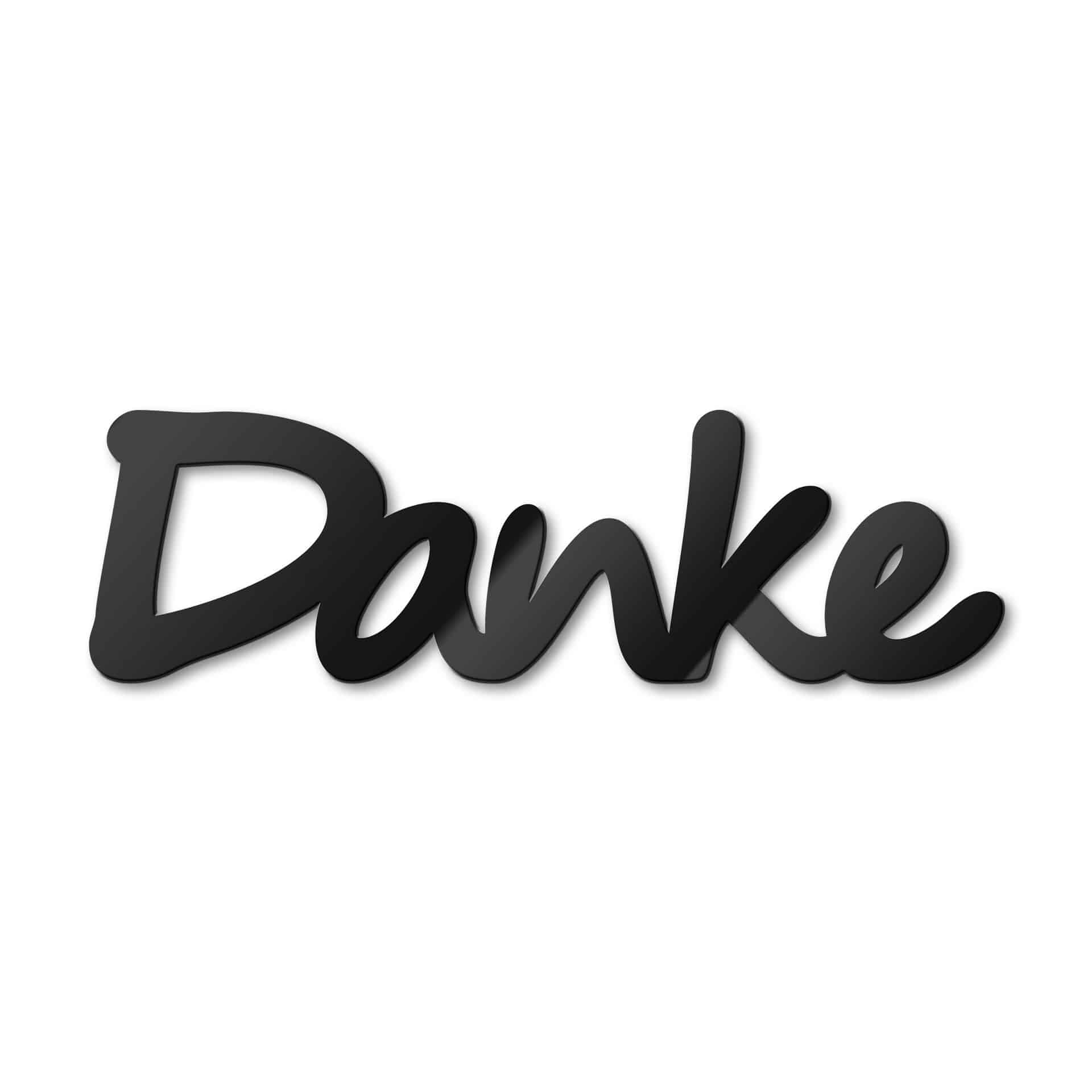 Acrylbuchstaben Danke