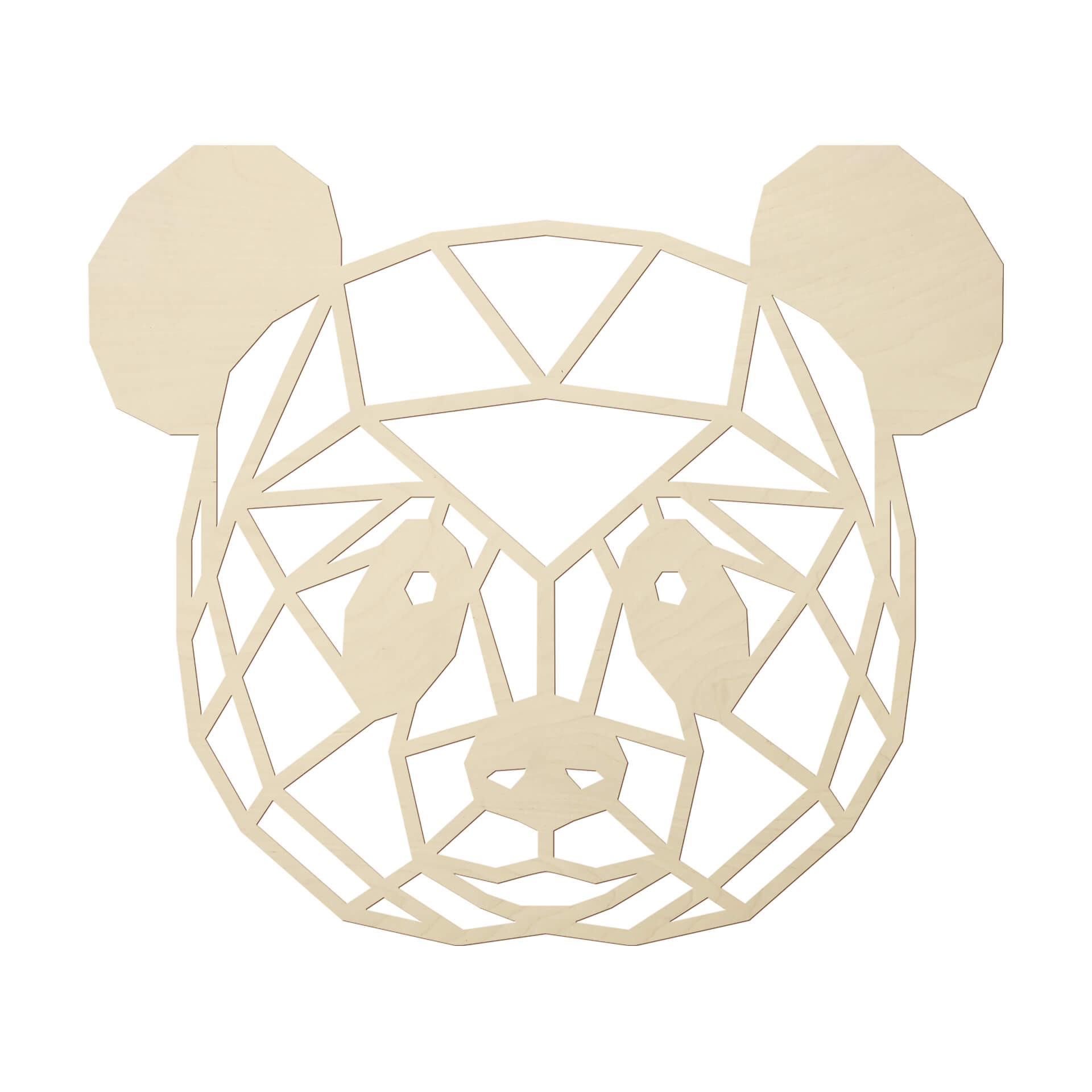 Sztuka z drewna topoli - Origami panda