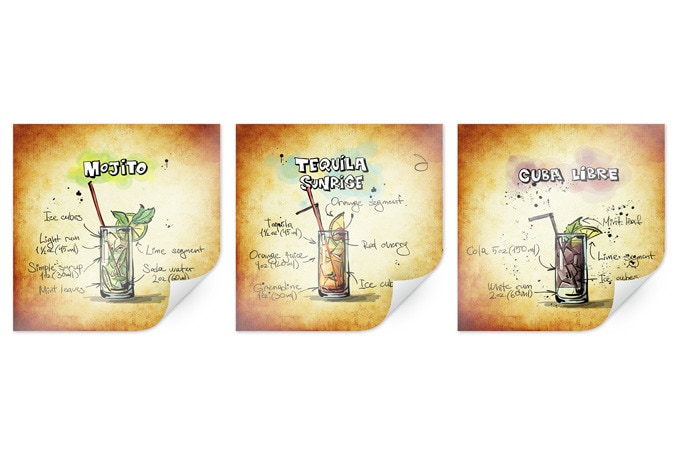 Poster - Longdrinks set 01 (3 parties)