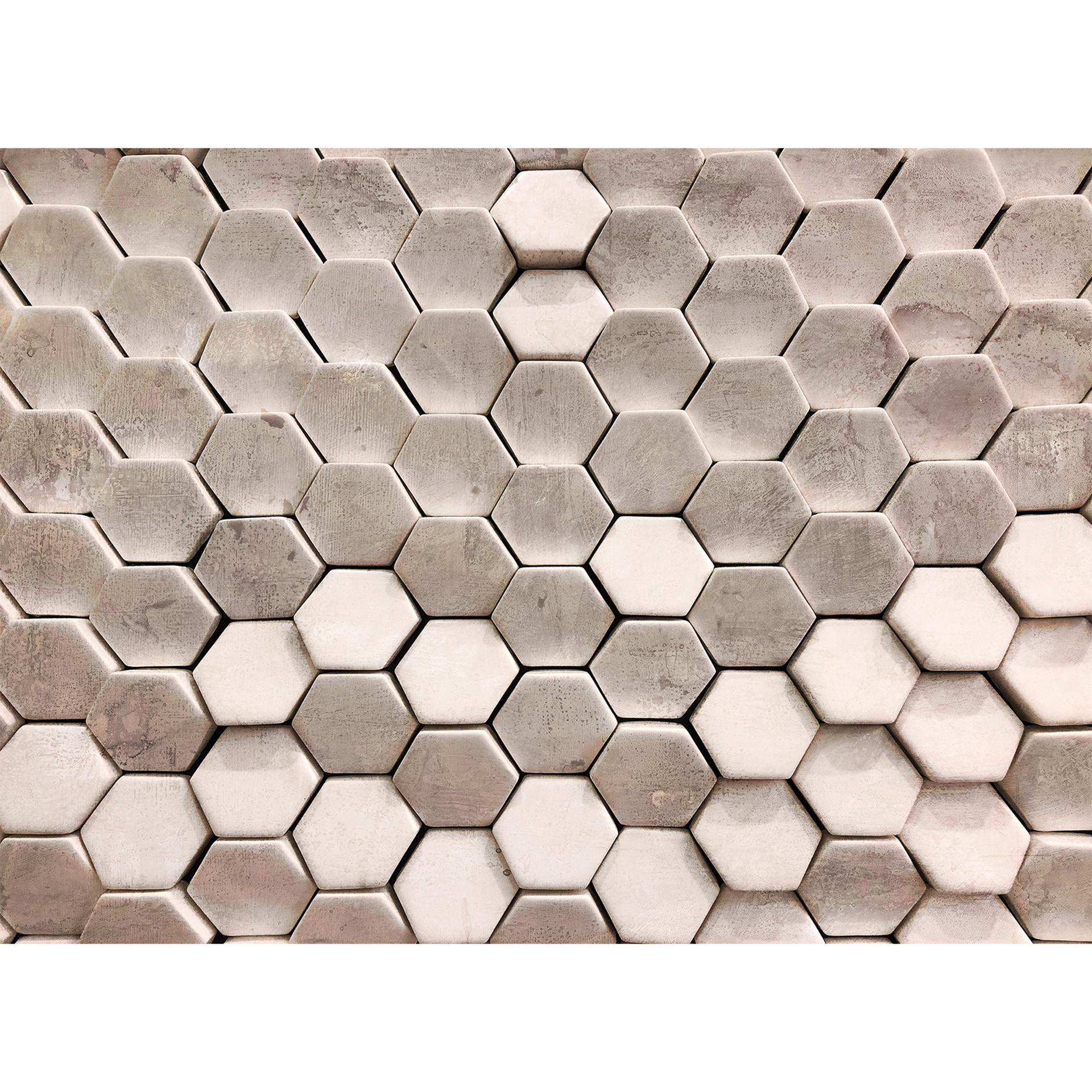 Livingwalls Fotobehang Designwalls Hexagon Surface
