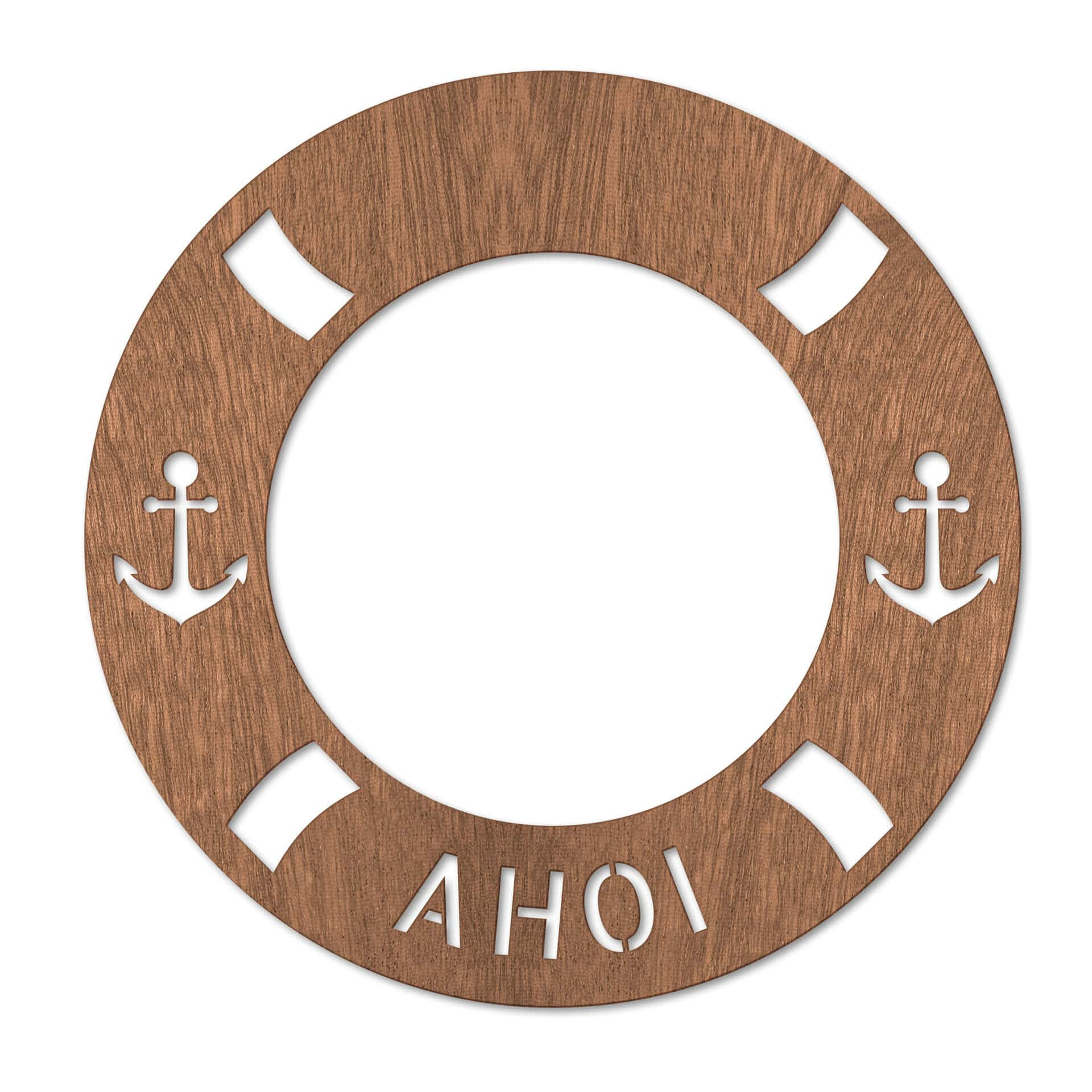 Holzdeko Mahagoni - Ahoi - Rettungsring