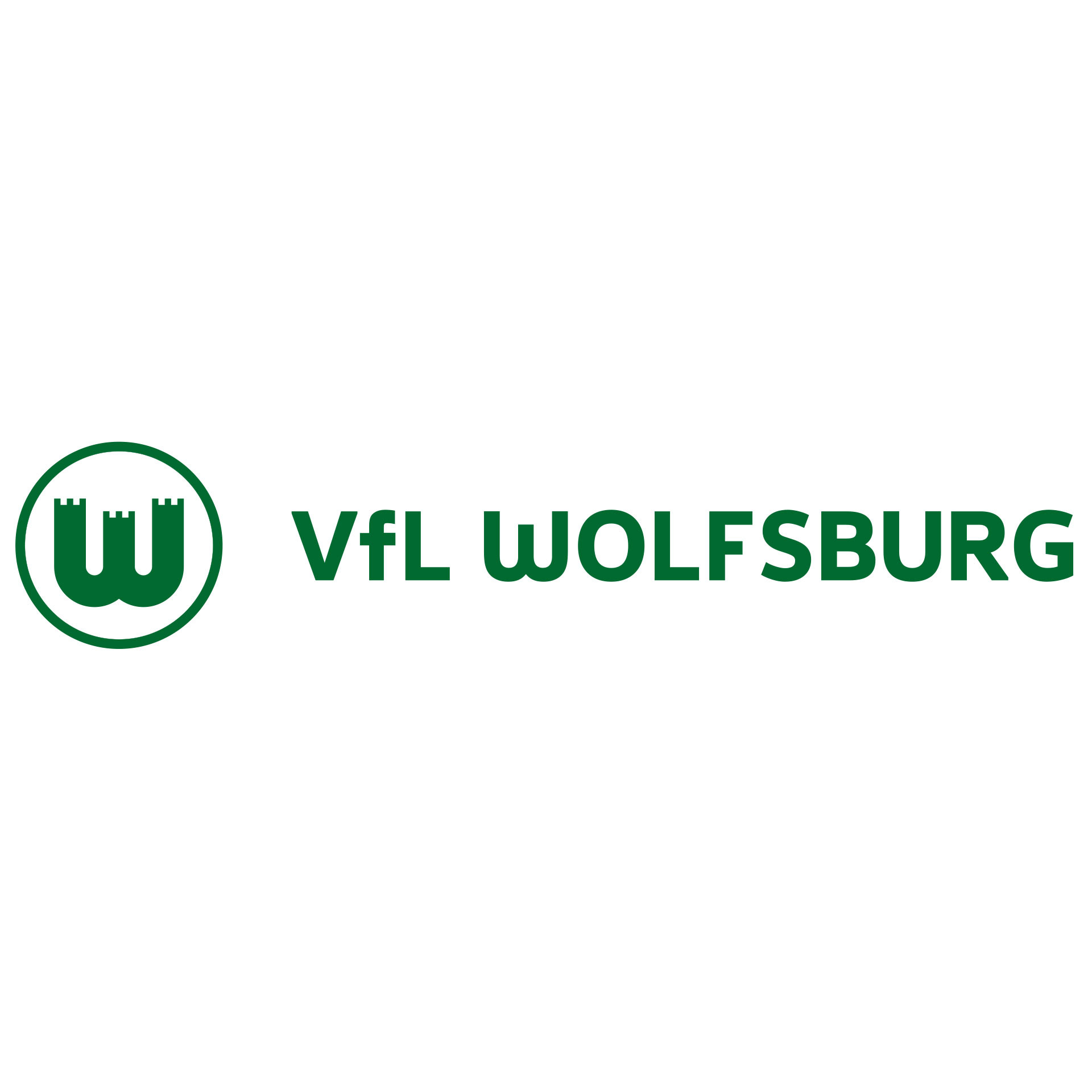 Wandtattoo VfL Wolfsburg Logo Schriftzug Horizontal