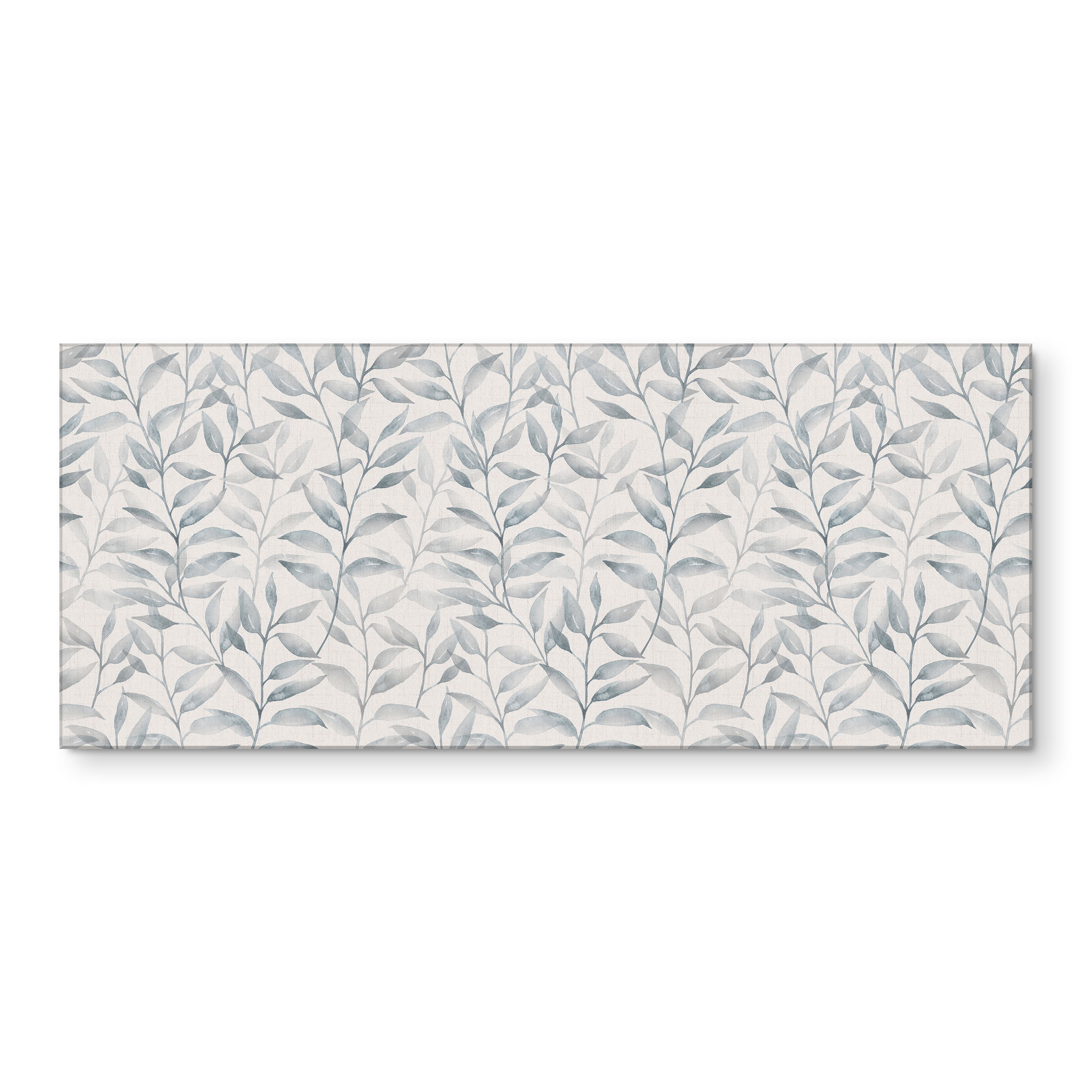 Revêtement pour cuisine Délicates feuilles d'aquarelle - Gris doux - Extensible - Bloomery Decor