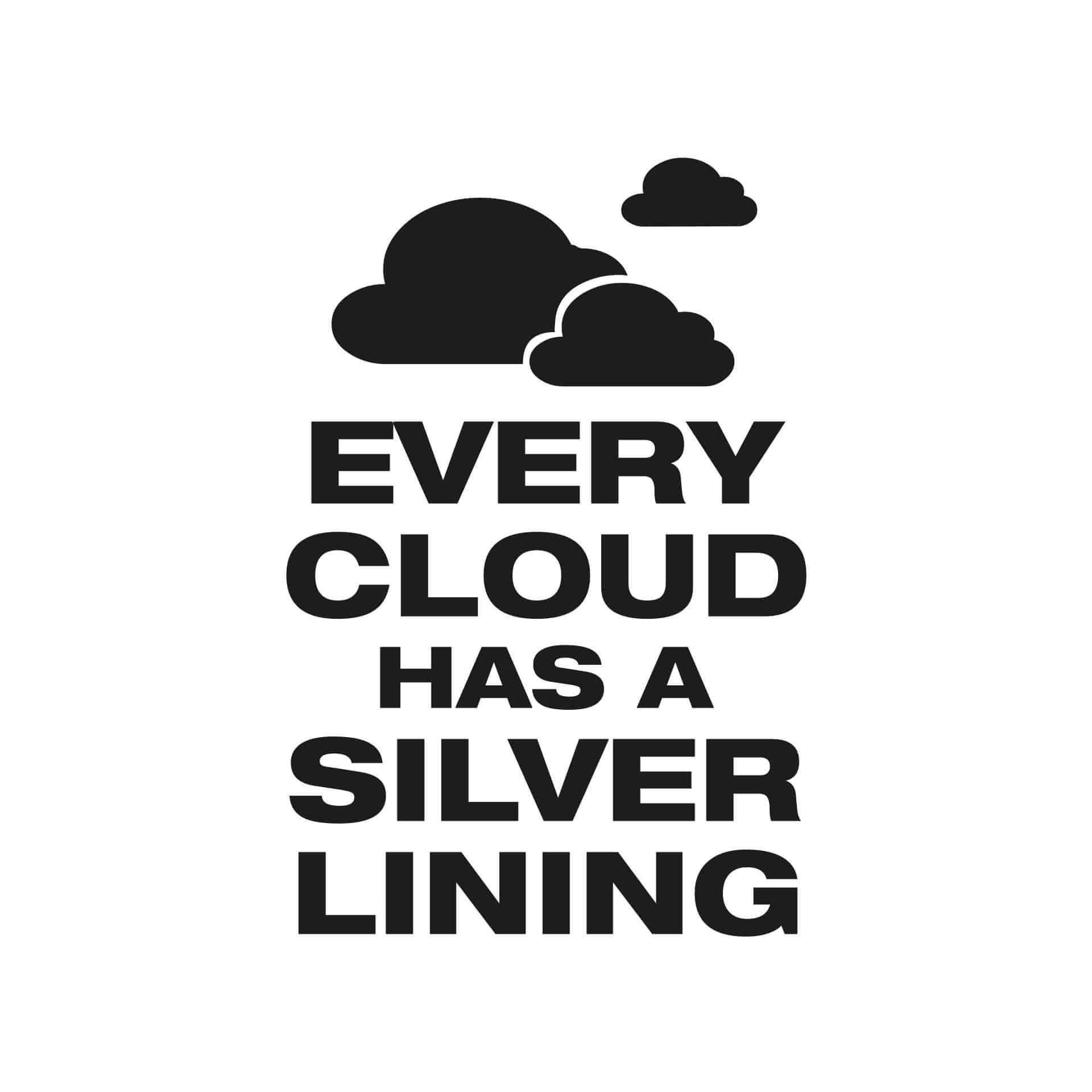 Every cloud....wallsticker