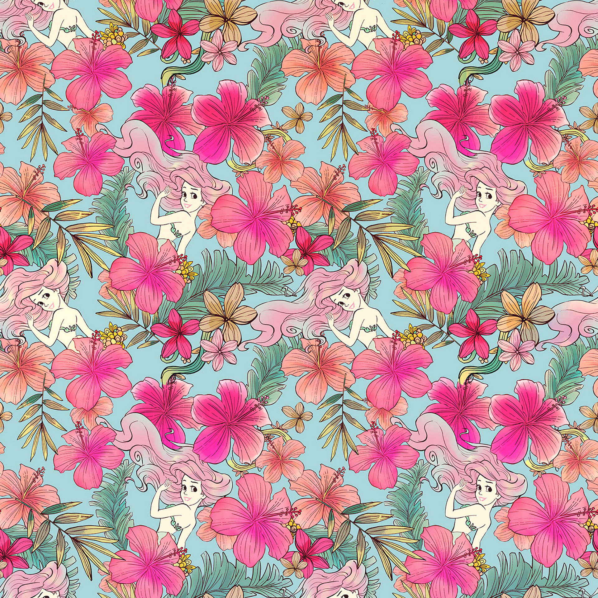 Vlies behang - Ariël Roze Bloem - 200 x 280 cm