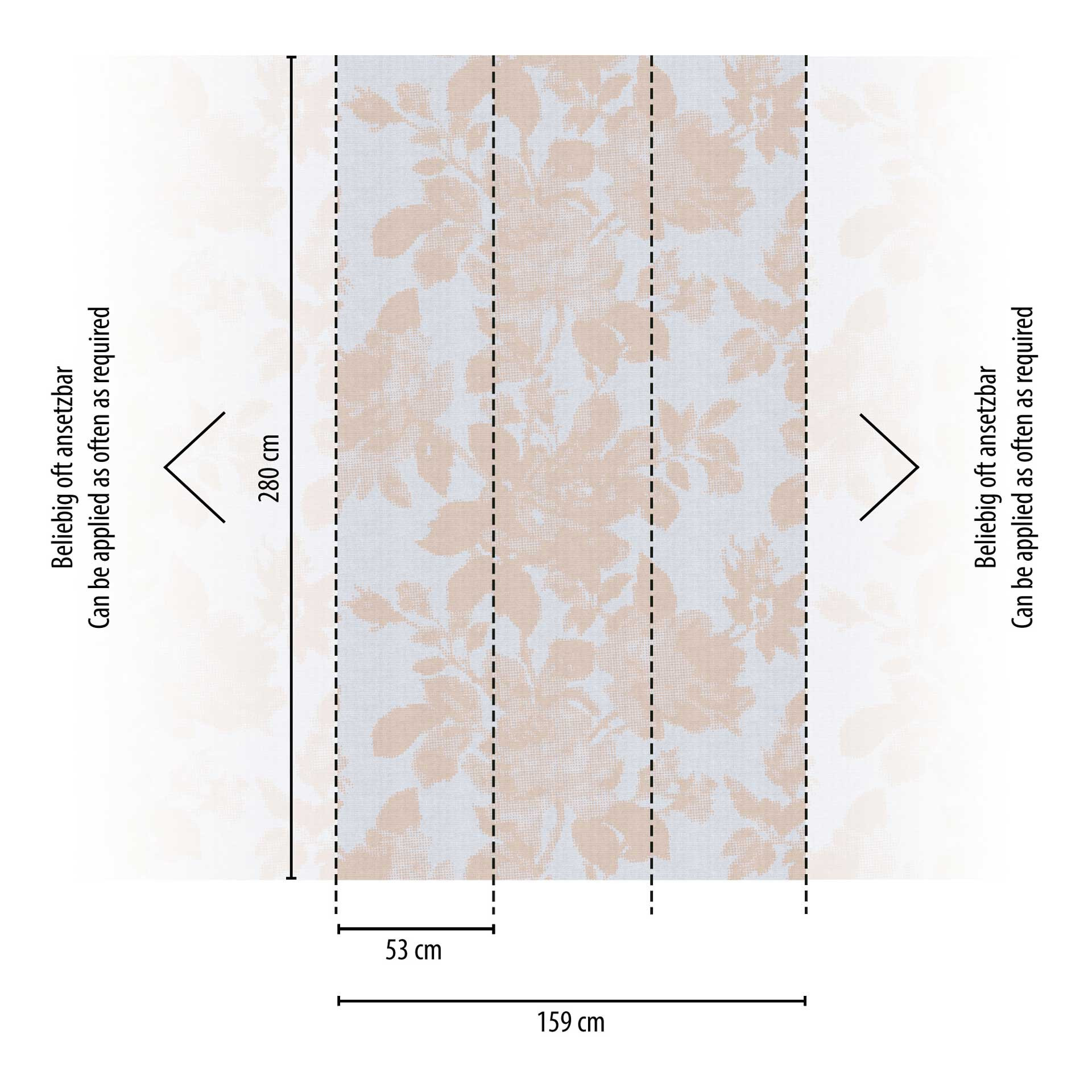 Bloemen behang beige grijs - vliesbehang met bloemenmotief voor slaapkamer & woonkamer
