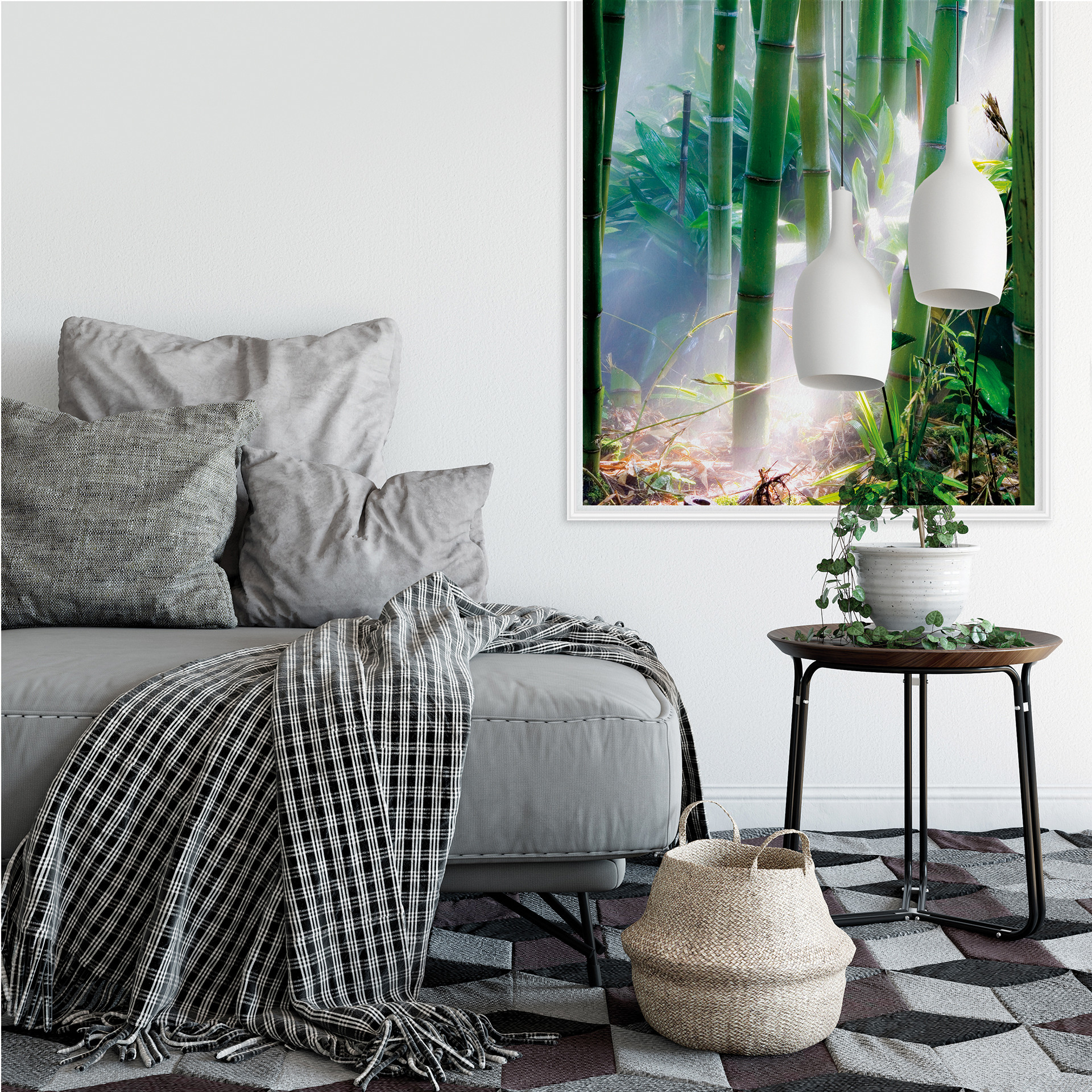 Poster autocollant - W - Bamboo Forest
