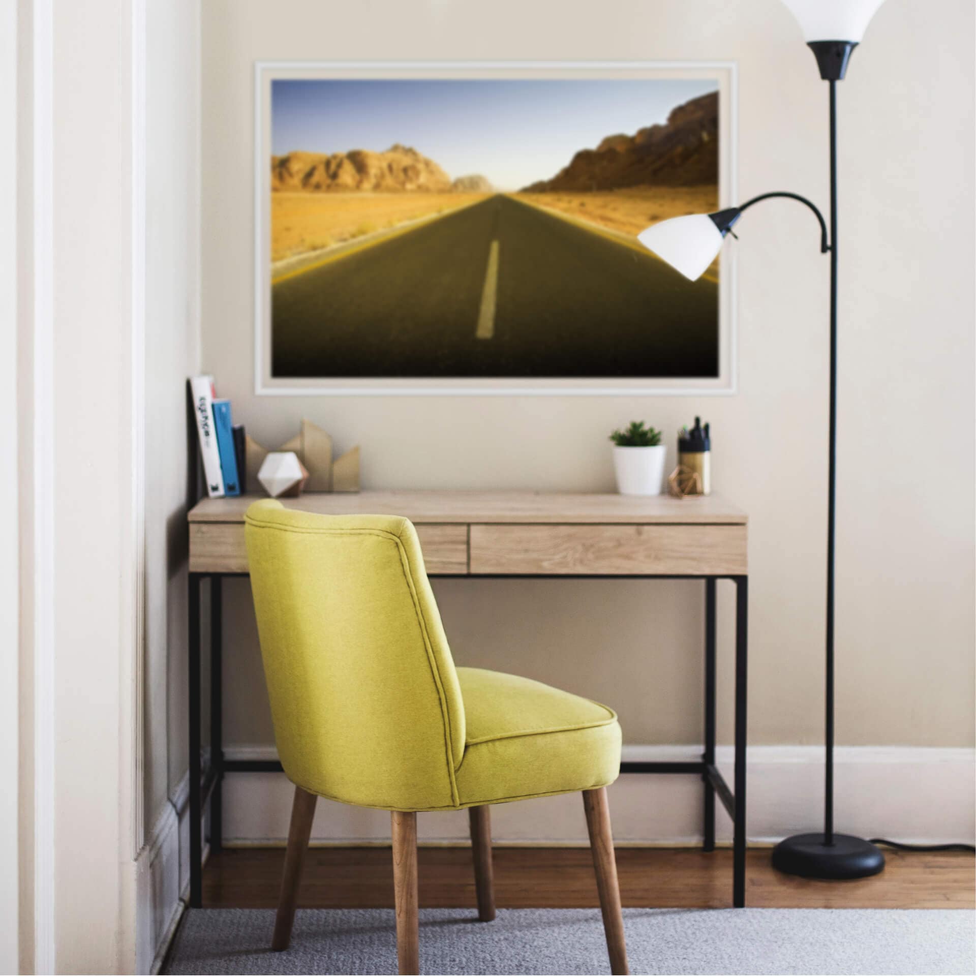 Poster autocollant - W - Highway