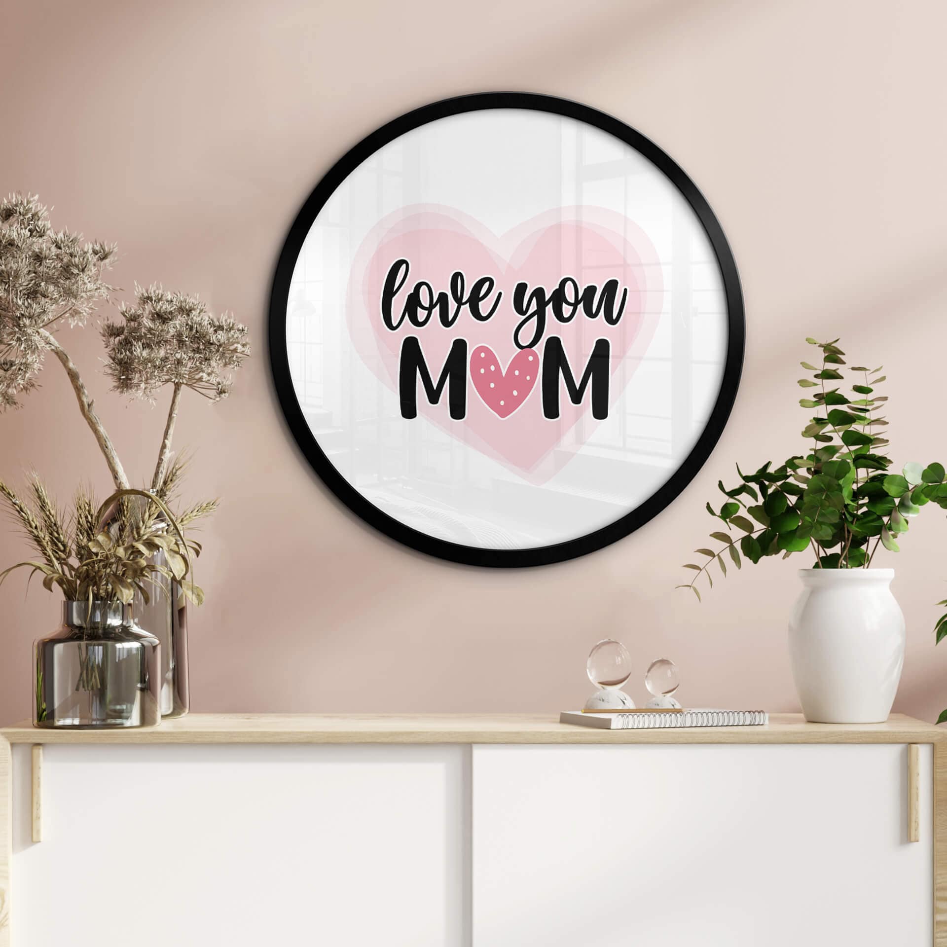 Poster Love you mom - Rond