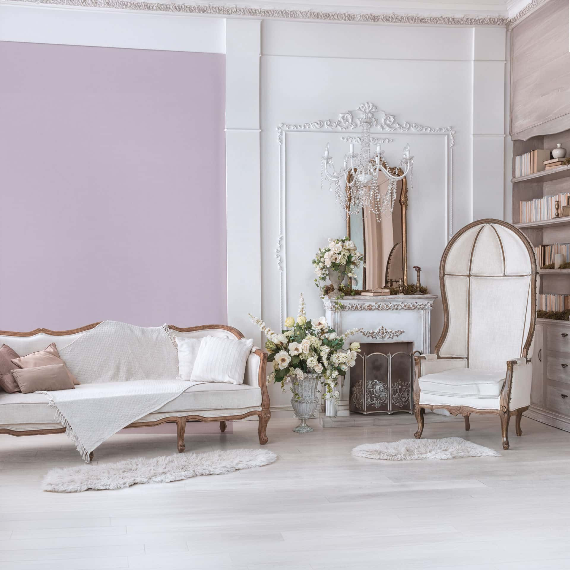 Vliesbehang structuur effen modern in roze-bruin