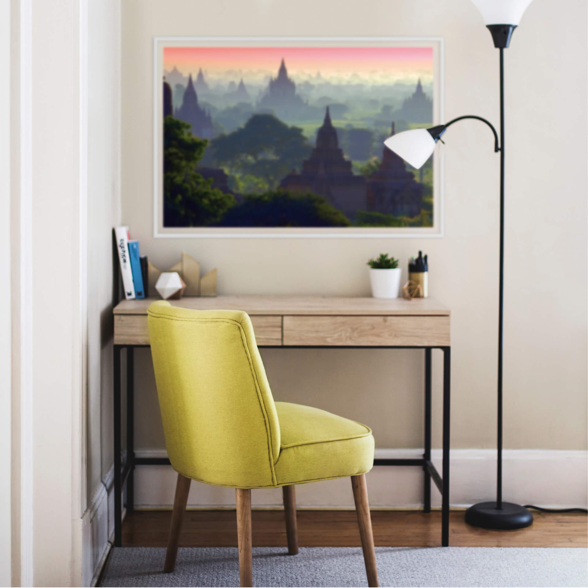 Poster autocollant - W - Bagan