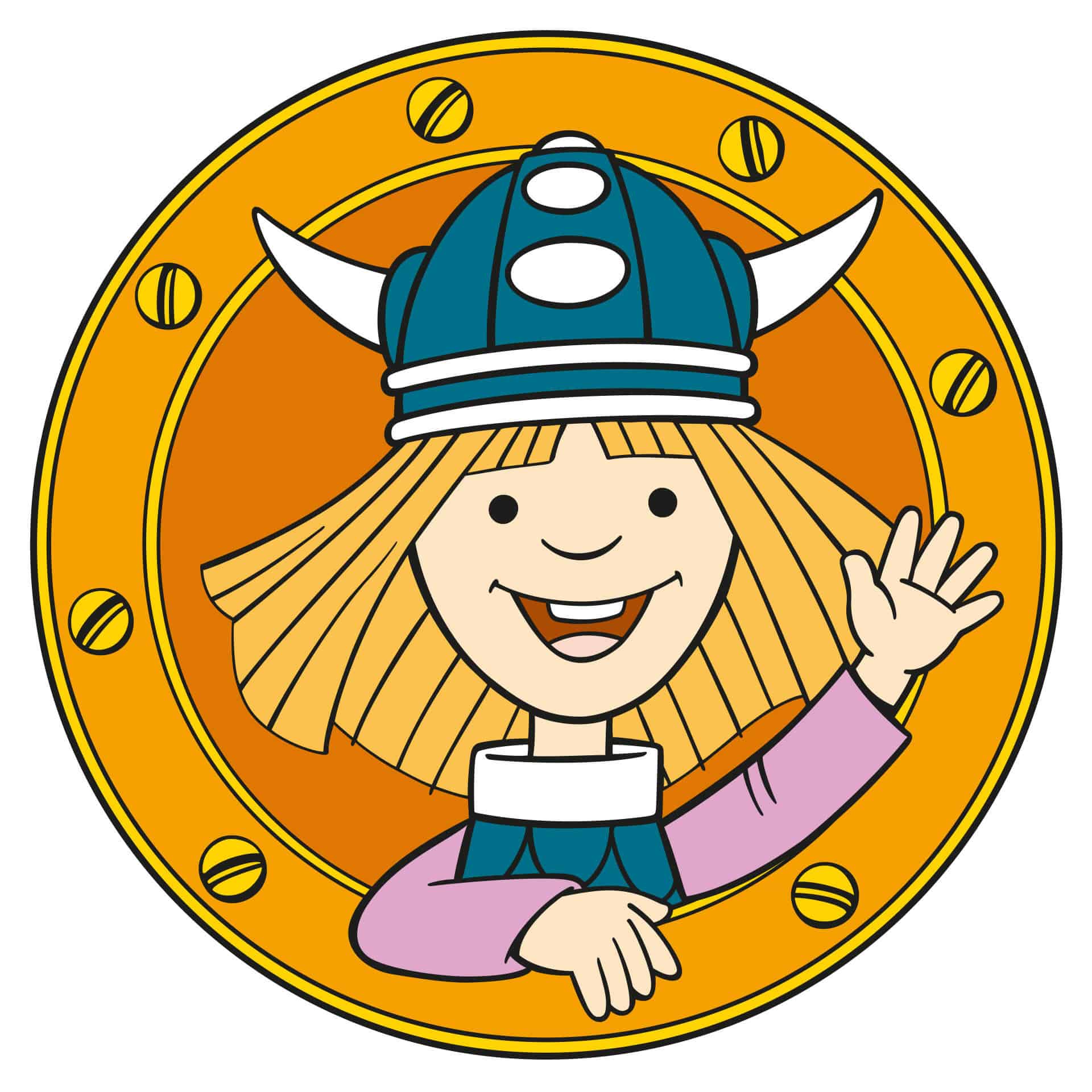 Muursticker Wickie 3
