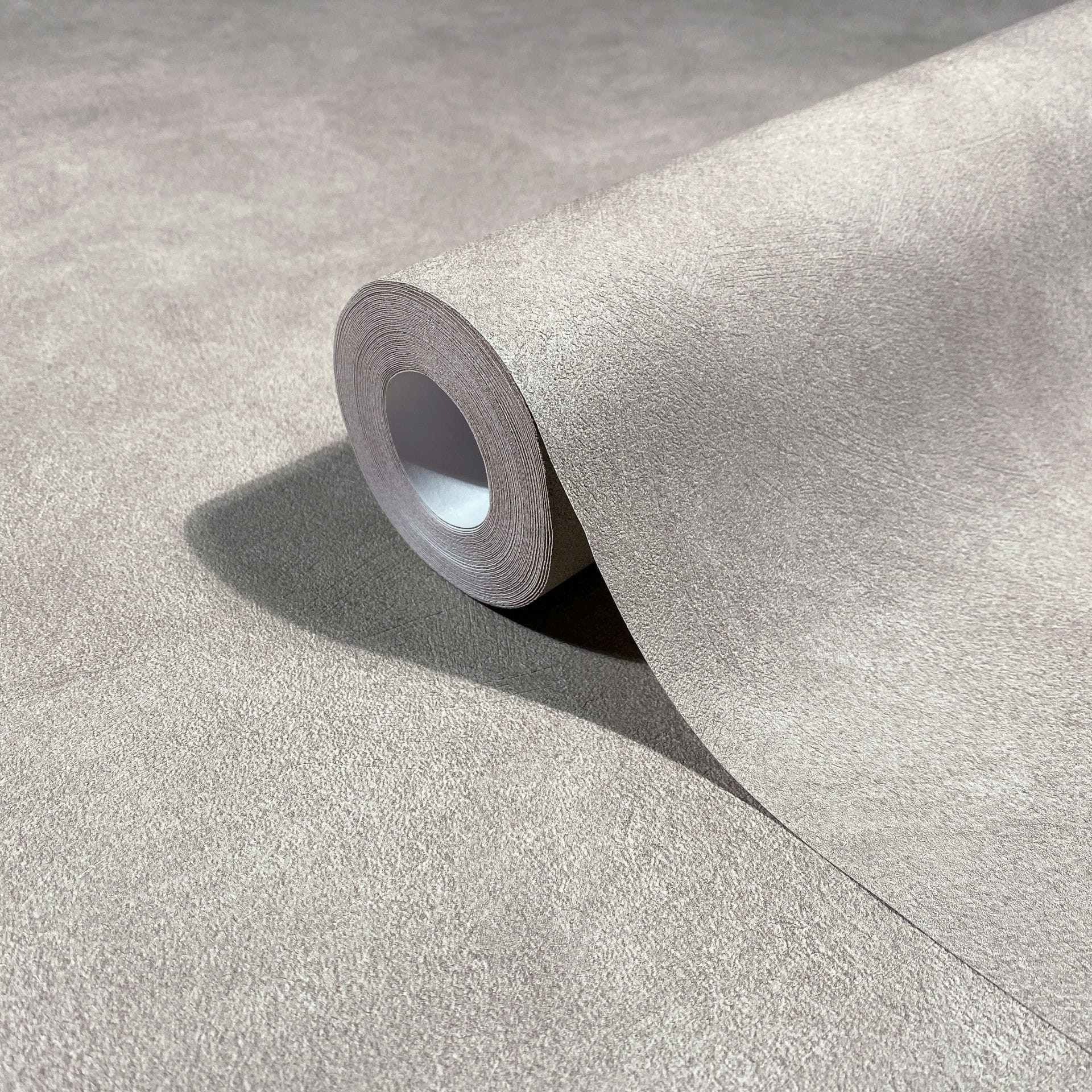Vliesbehang betonlook gipslook effen mat in grijs