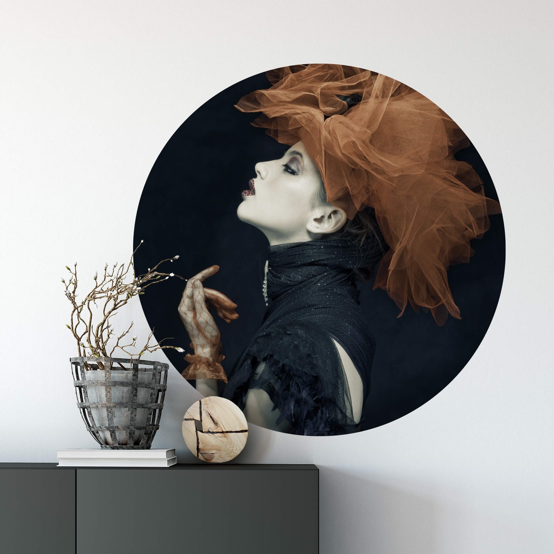 Wallsticker - Yogasara - Imperious Lady - Rund