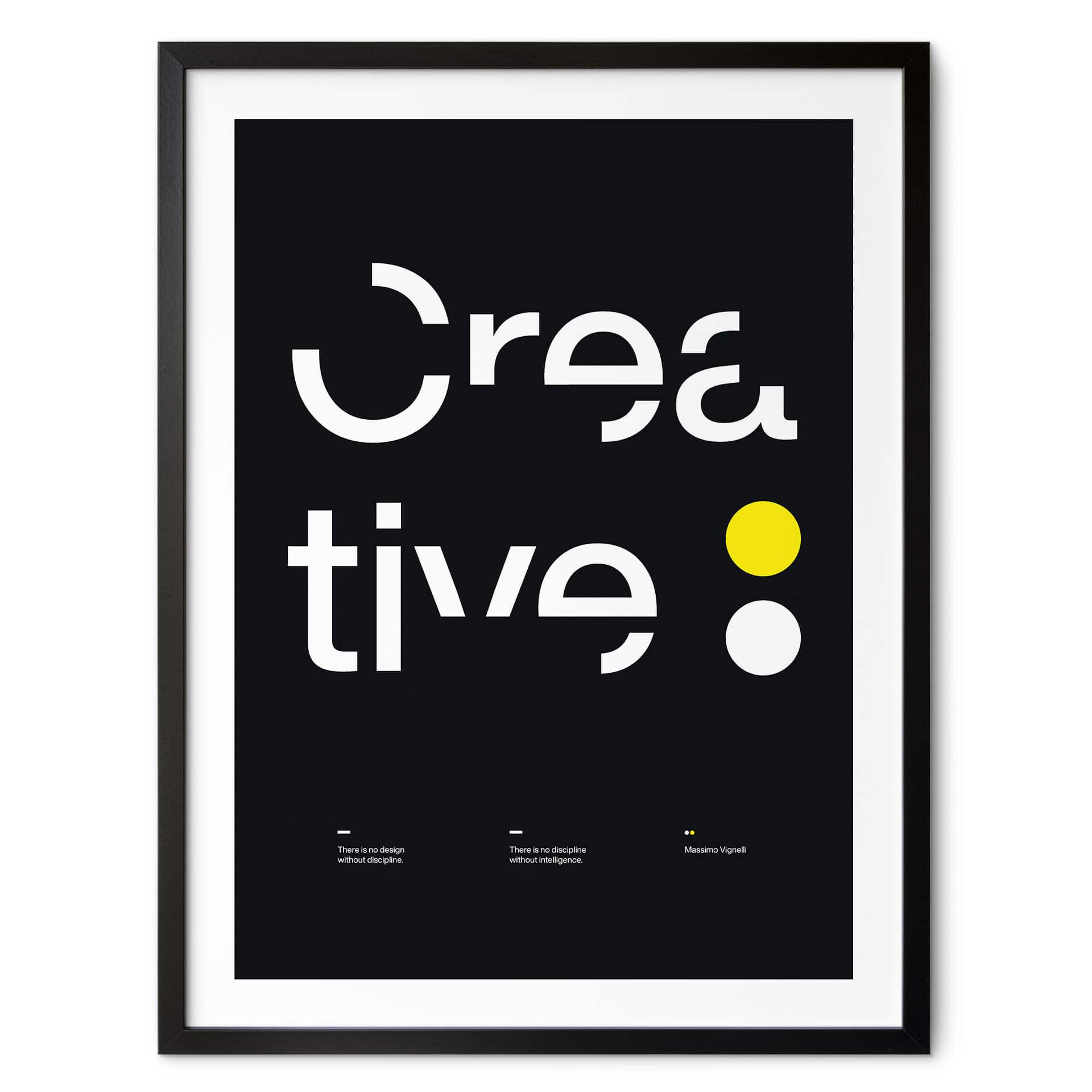 Poster Creatief Typografie Design - Sub88 Studio