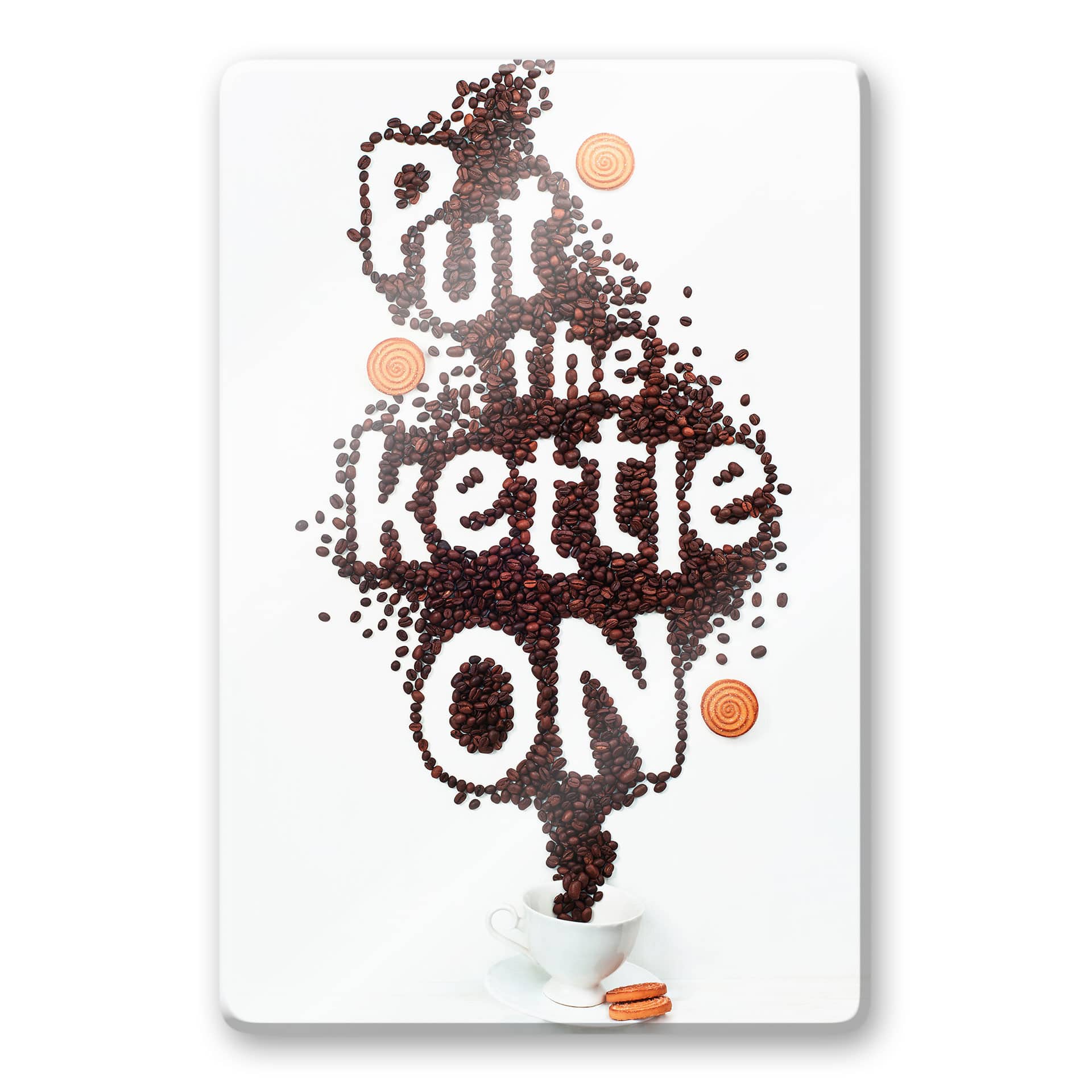 Glasschilderij Belenko - Put the kettle on