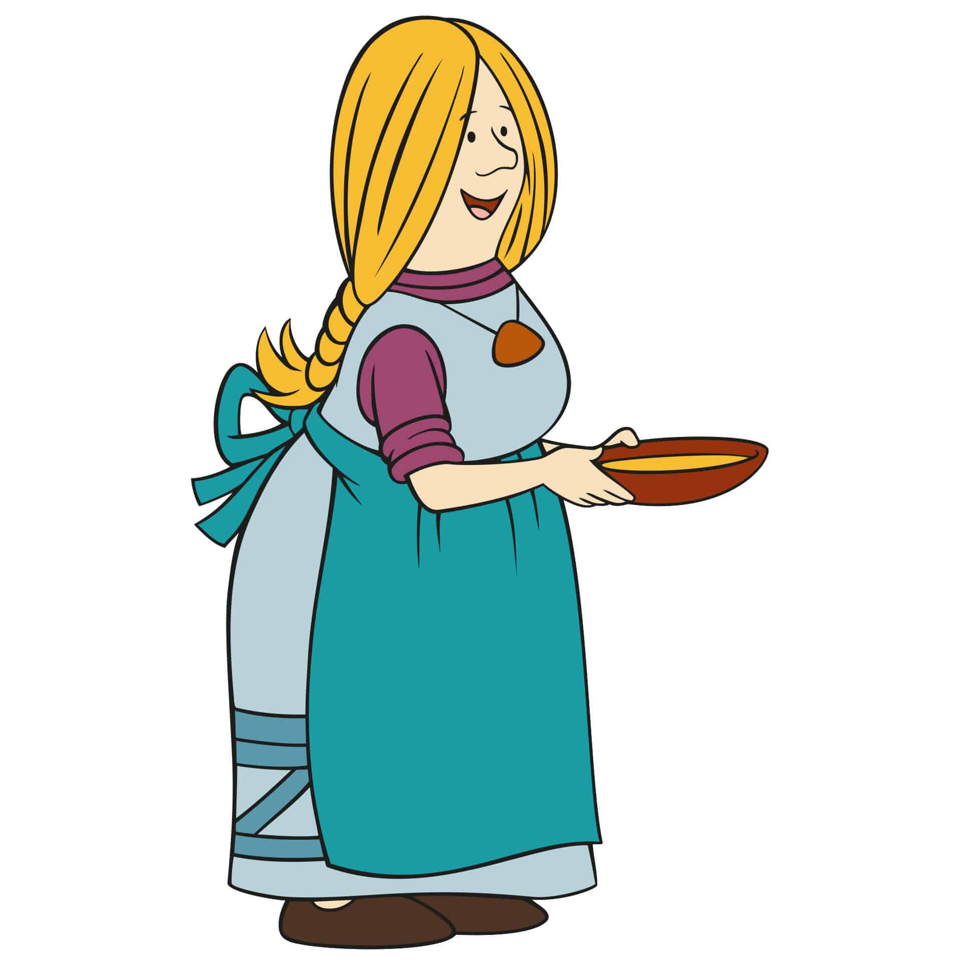 Muursticker Ylva 1 - Wickie de Viking